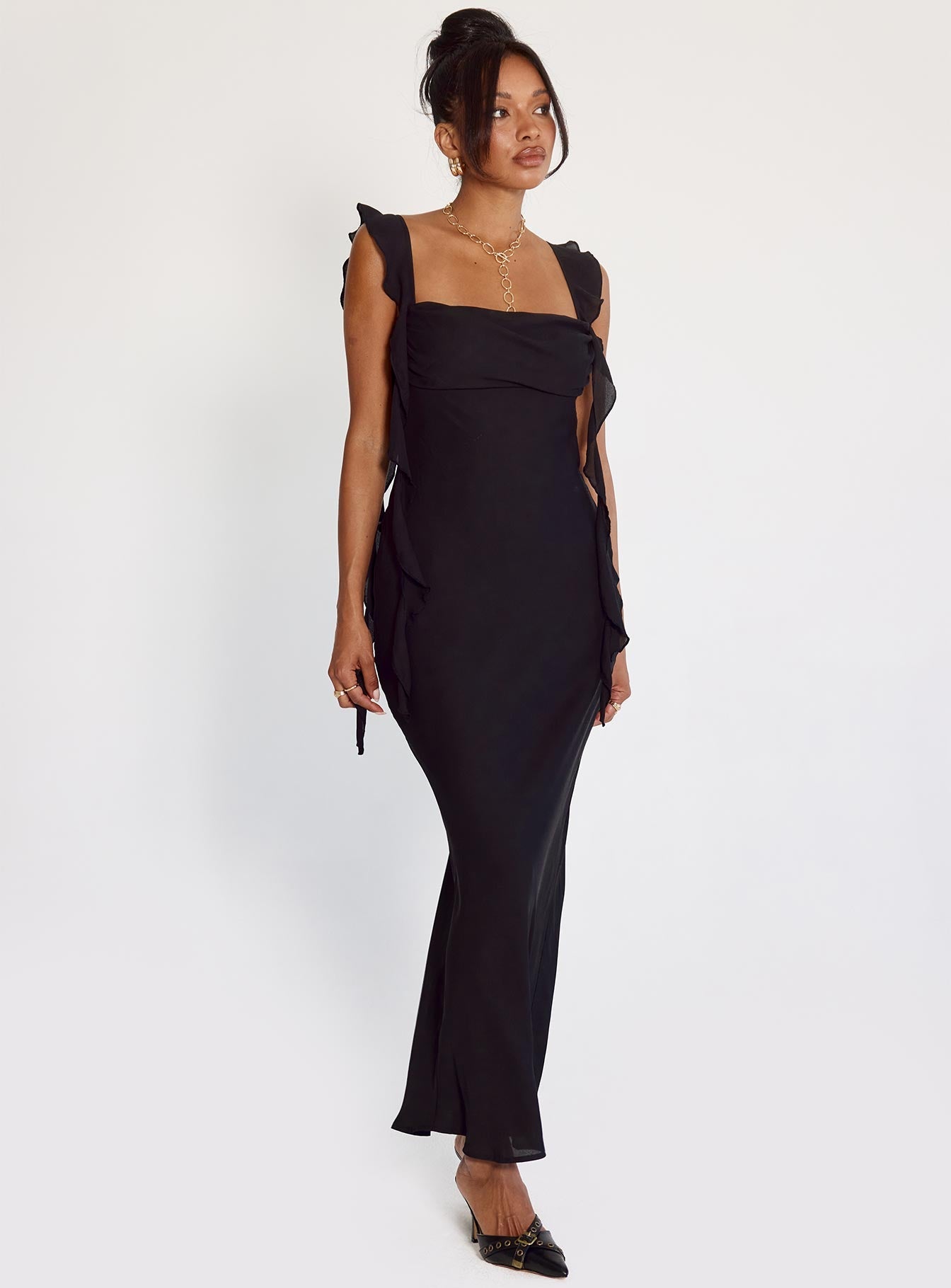 Lanai Maxi Dress Black - women's maxi dress by Ellevoria - view 7