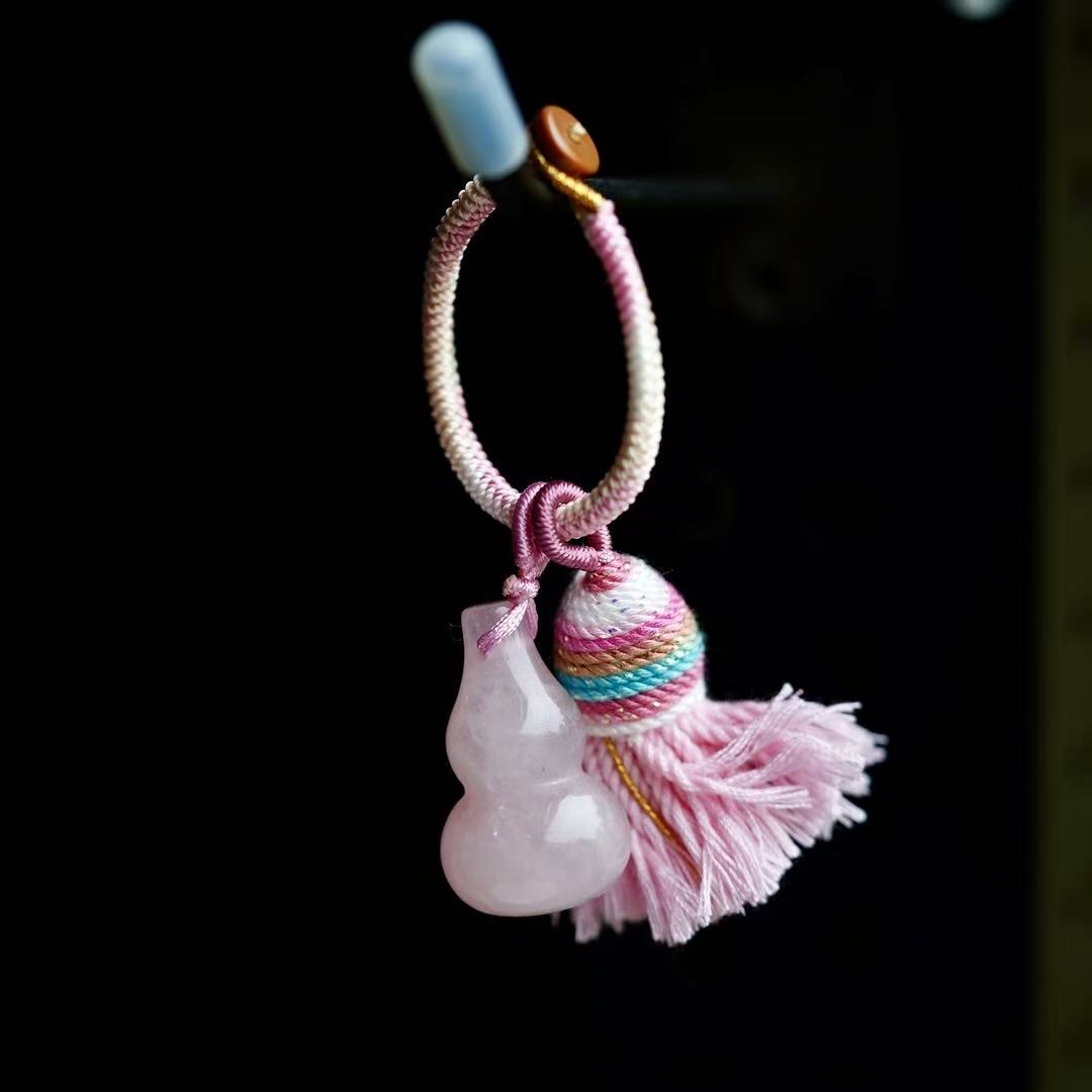 Rose Quartz Bag Hanging