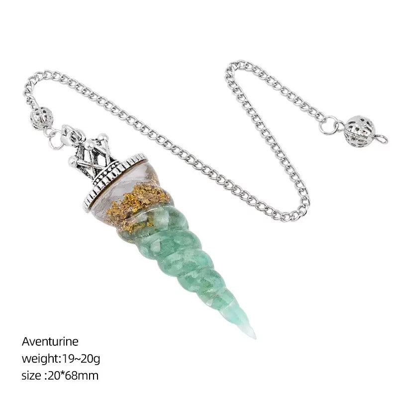 Crystal Chips Unicorn Pendulum
