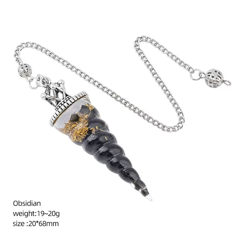 Crystal Chips Unicorn Pendulum