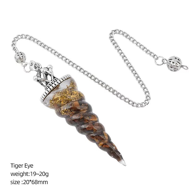 Crystal Chips Unicorn Pendulum