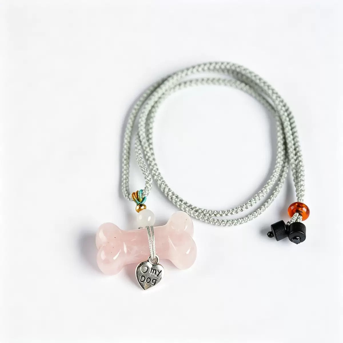 Natural Crystal Pet Memorial Necklace