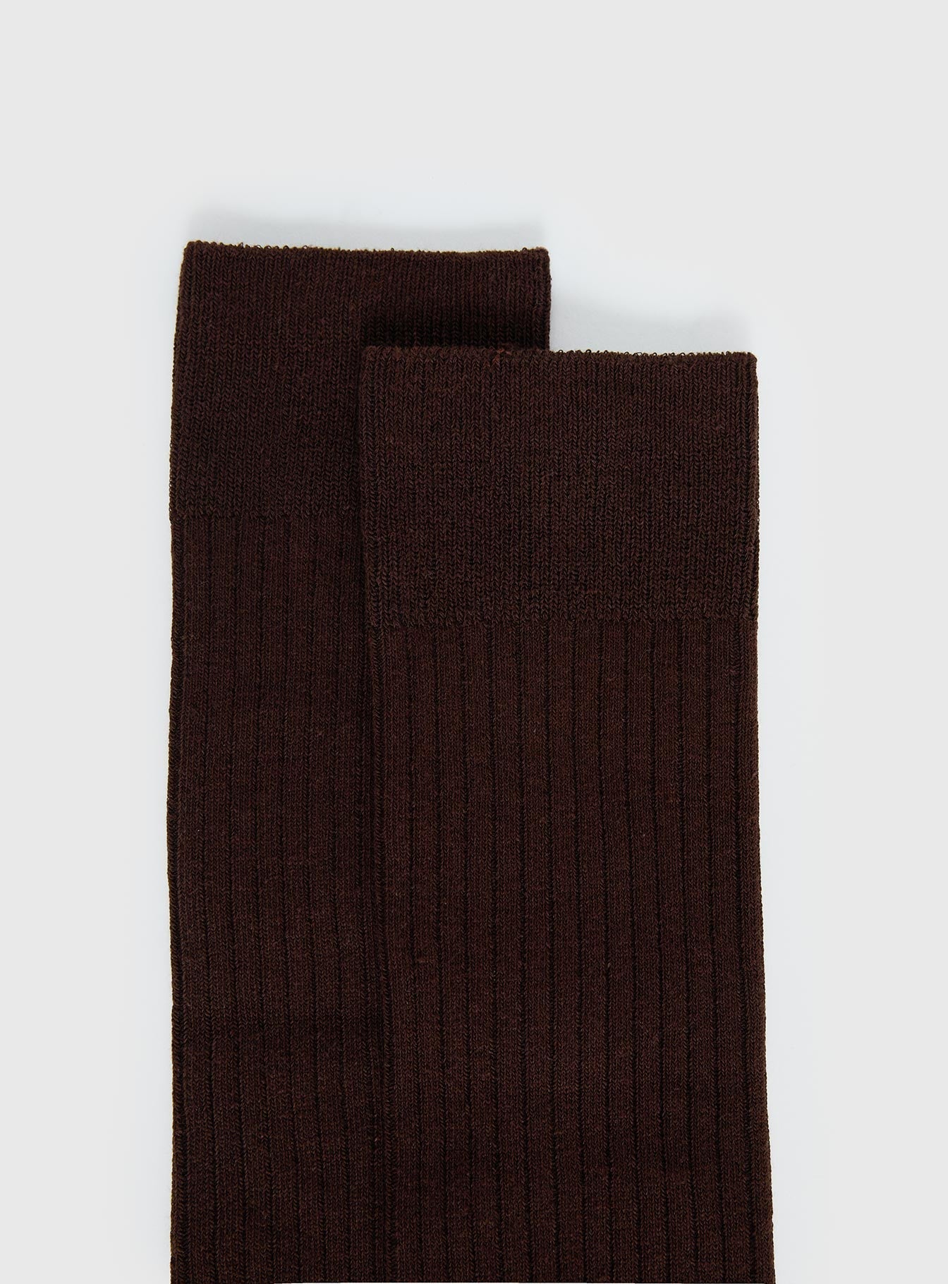 Kosie Ribbed Socks Chocolate women's socks by Ellevoria