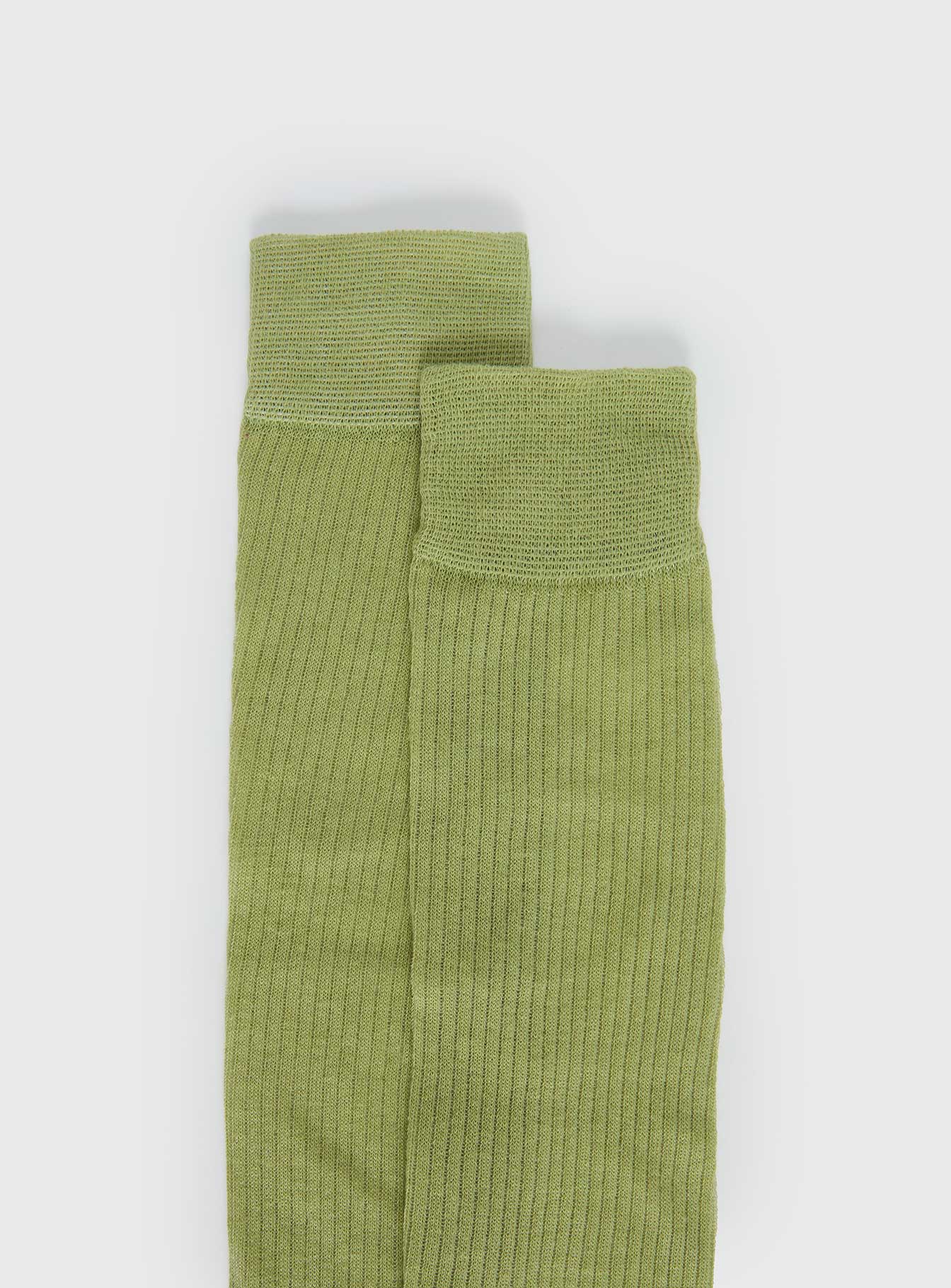 Zaydee Ribbed Socks Green women's socks by Ellevoria