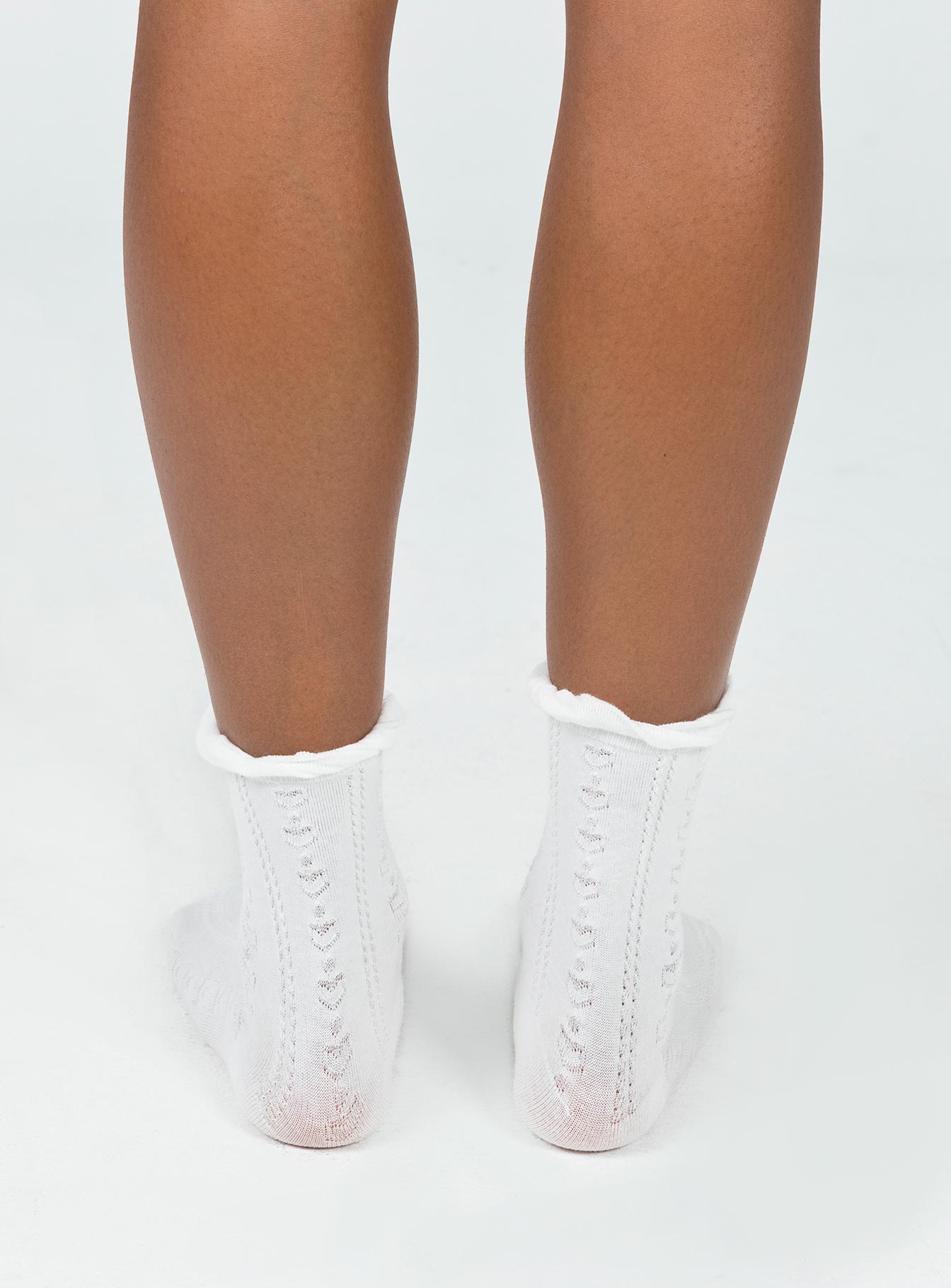Rutherford Socks White women's socks by Ellevoria