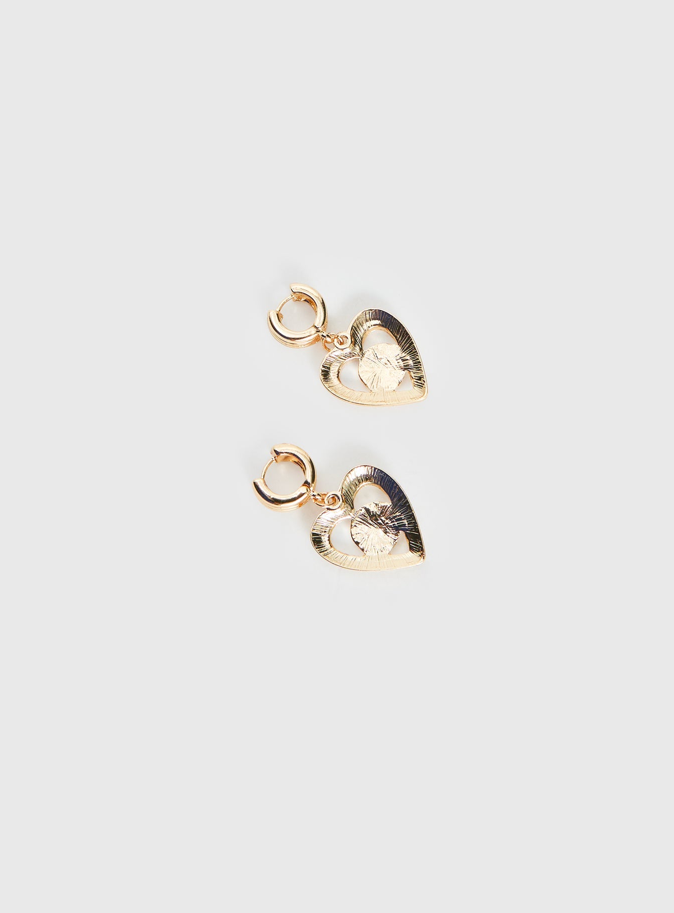 Giabella Heart Earrings Gold women's earrings by Ellevoria