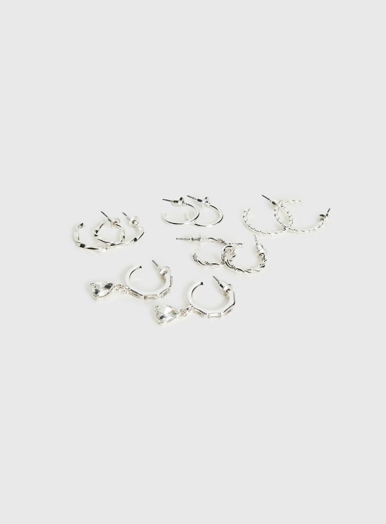 Delfine Earring Pack Silver women's earrings by Ellevoria