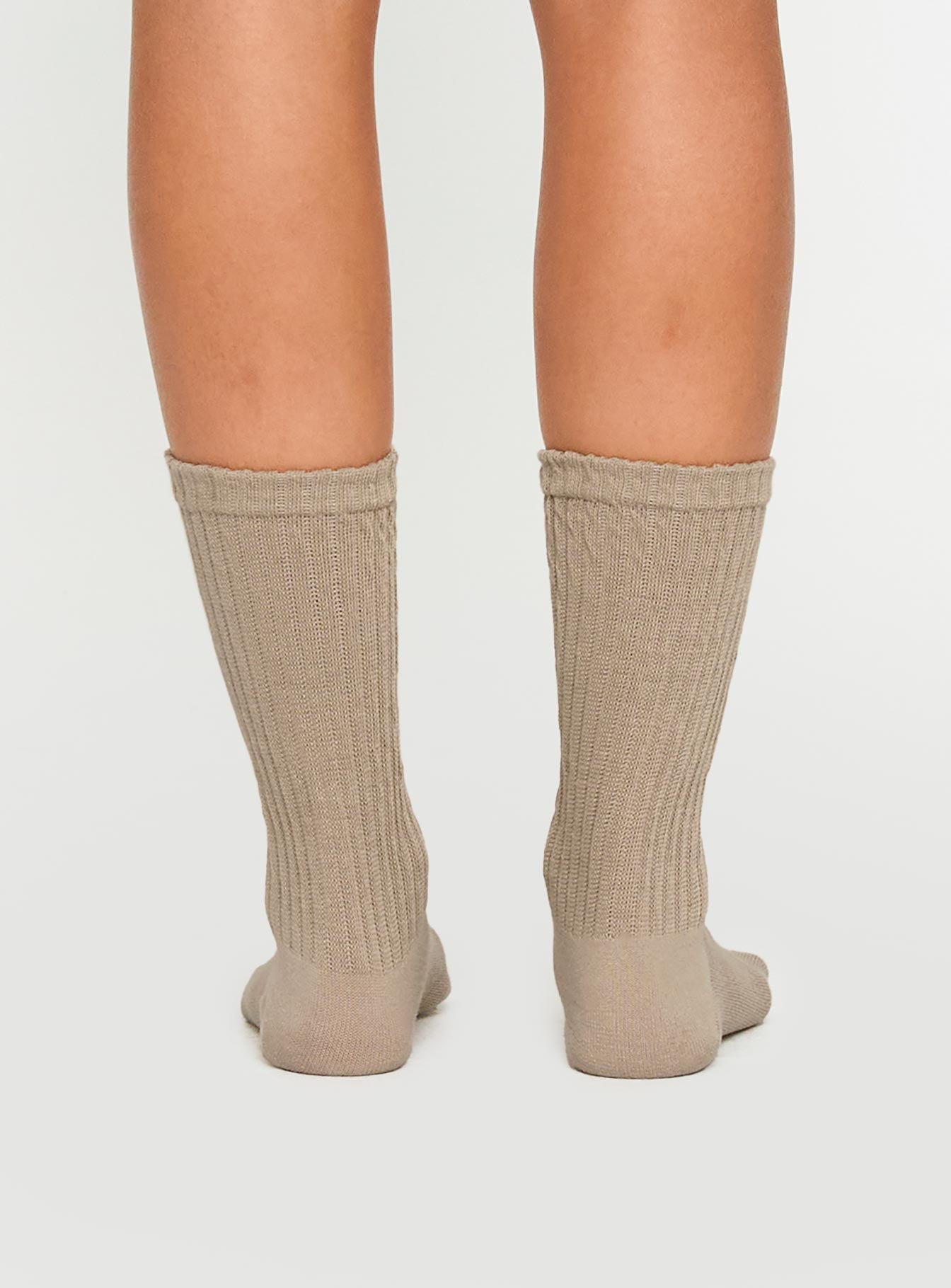 Back Around Socks Oat women's socks by Ellevoria