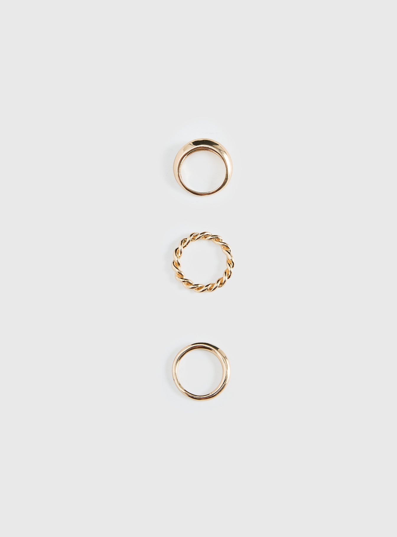 Edge Of Seventeen Ring Pack Gold women's ring by Ellevoria