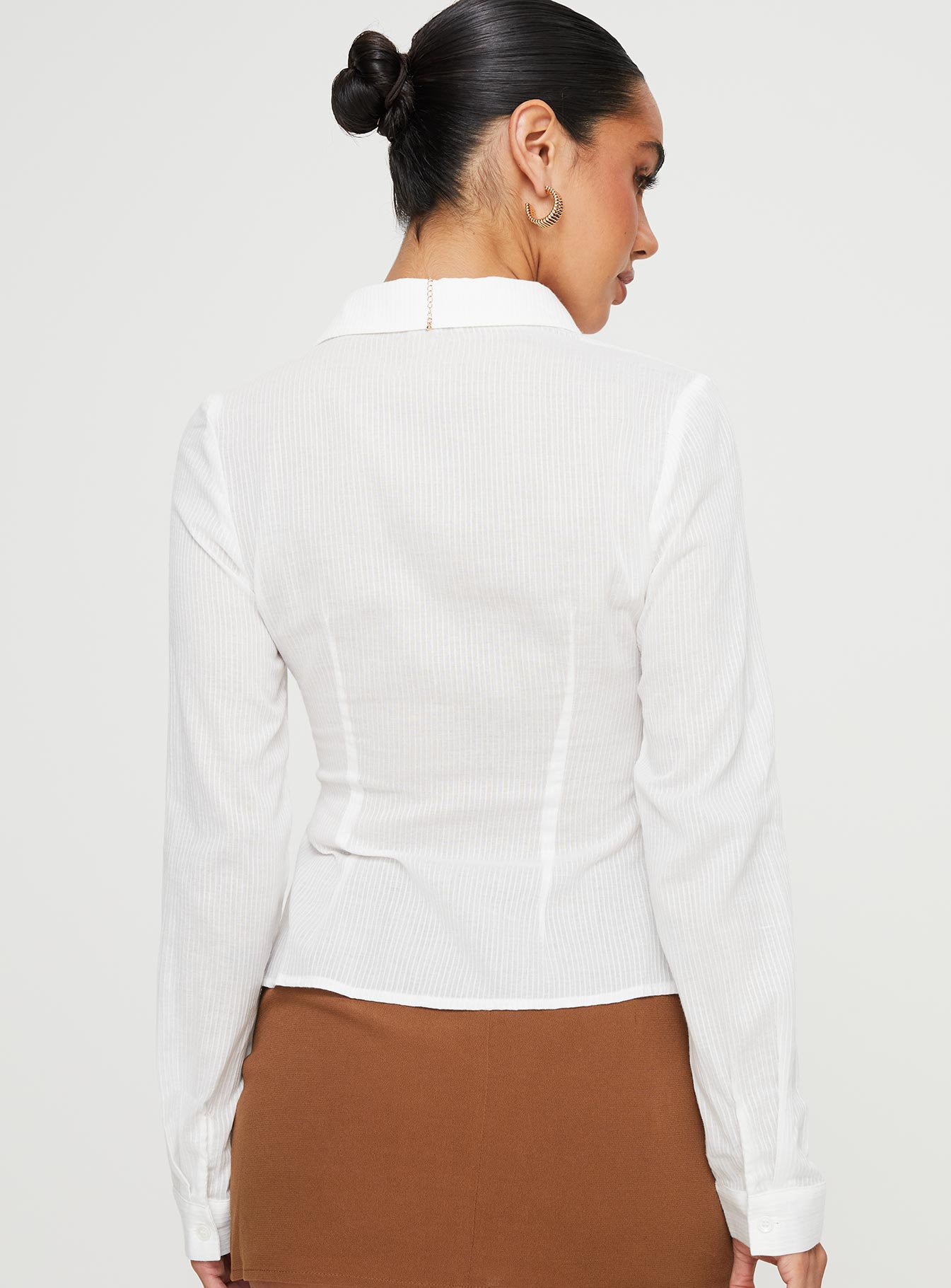 Varney Shirt White - women's shirt by Ellevoria - view 7