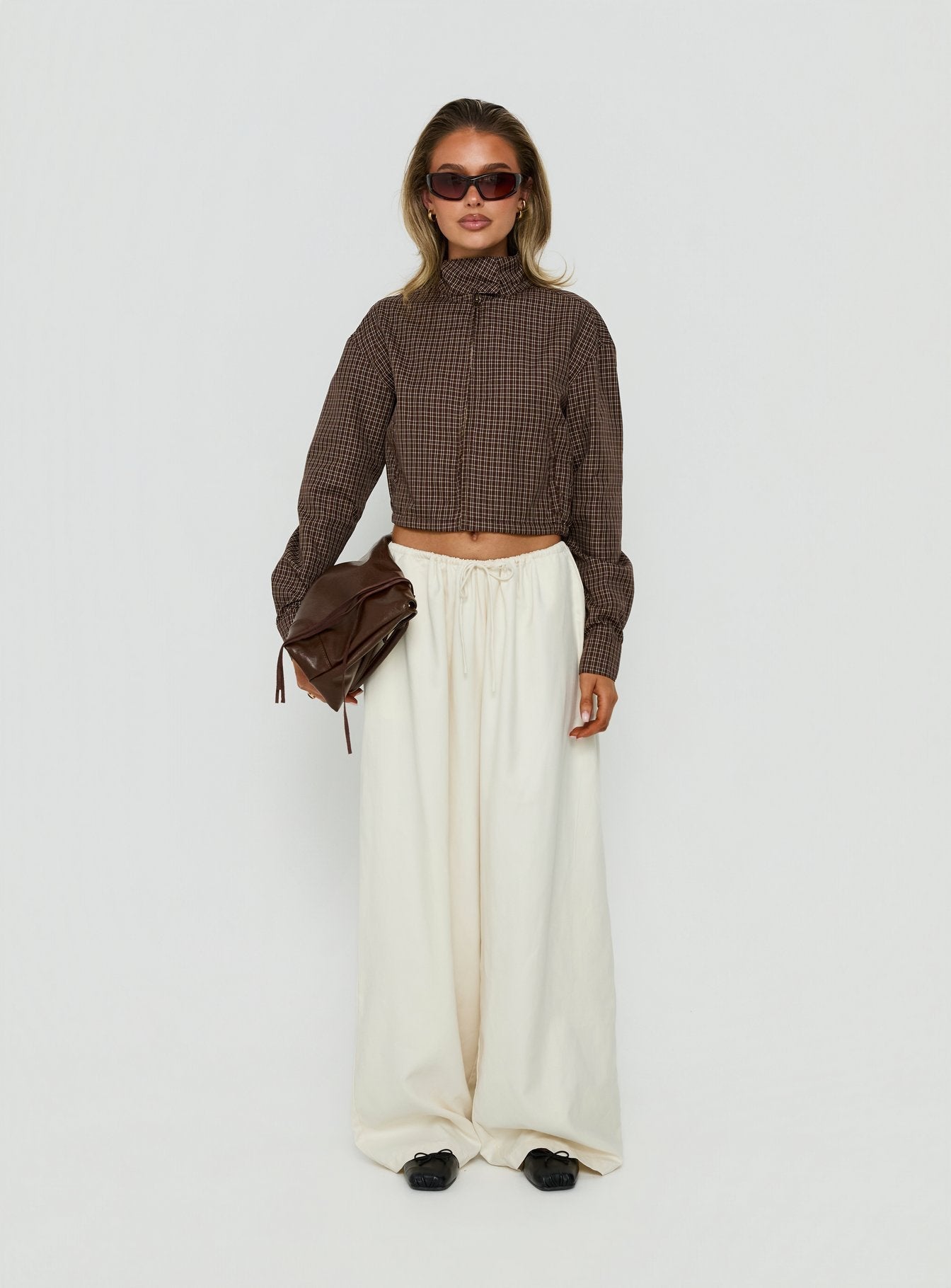 Bungala Oversized Relaxed Pants Ivory - loose fit women's bottoms by Ellevoria