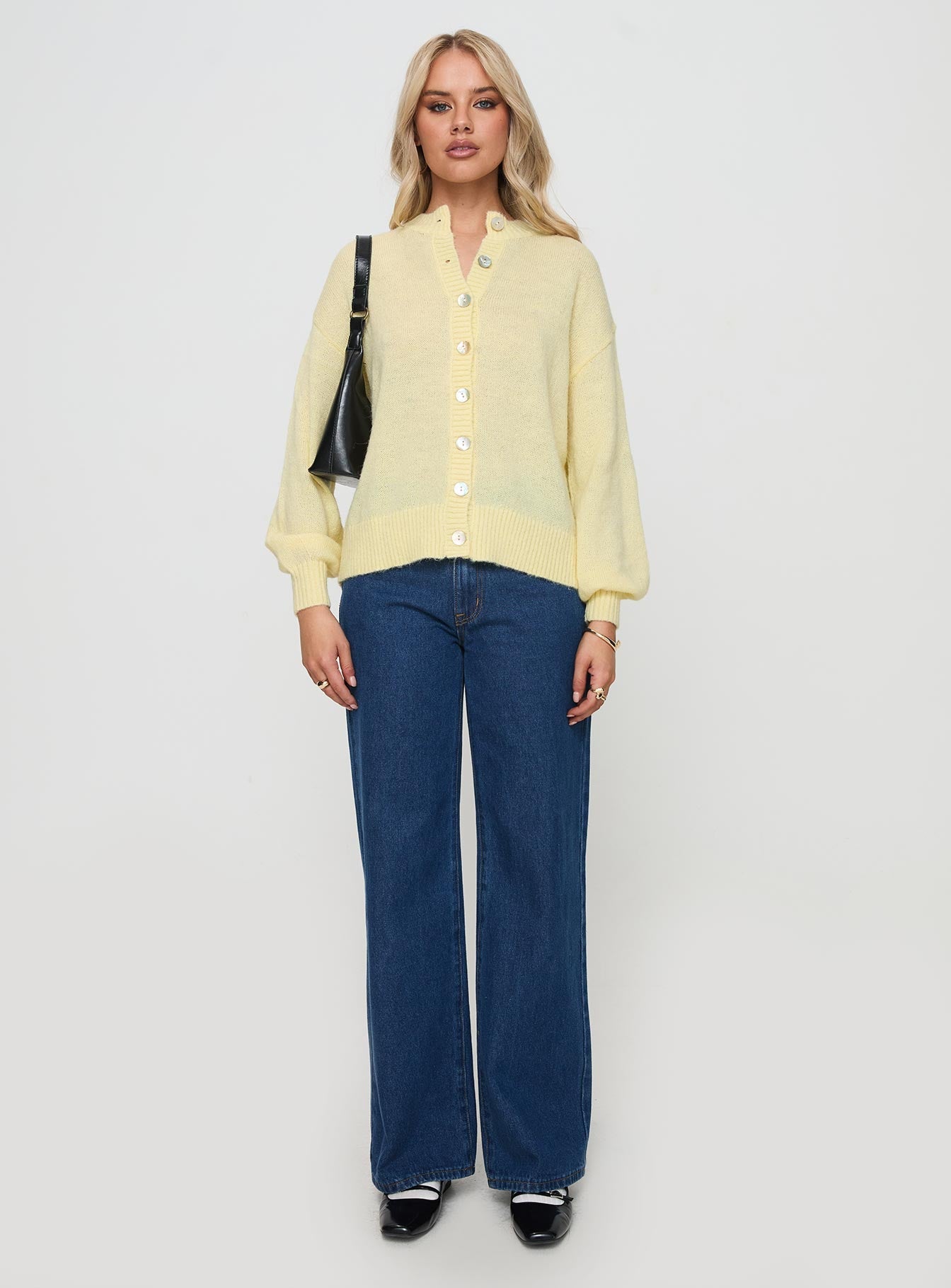 Sunbeam Cardigan Yellow women's sweater by Ellevoria