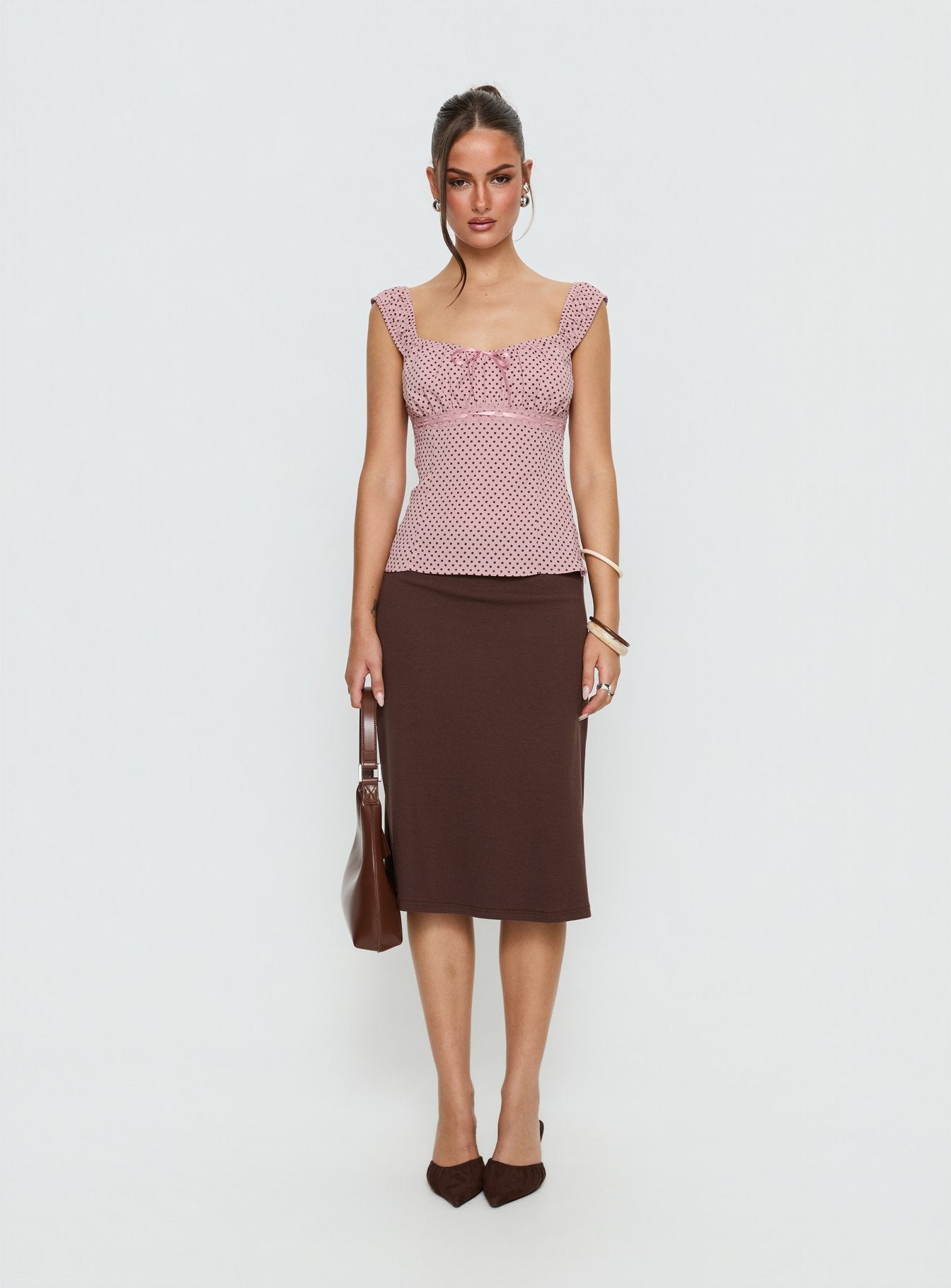 Garconne Top Pink Polka - women's top by Ellevoria - view 6