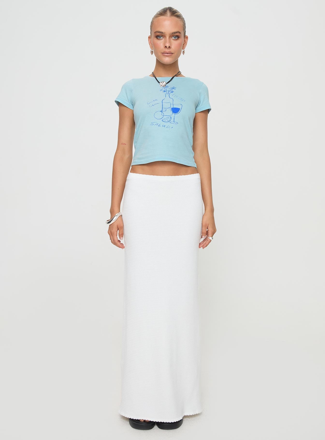 Cheers To You Tee Blue - women's top by Ellevoria - view 7