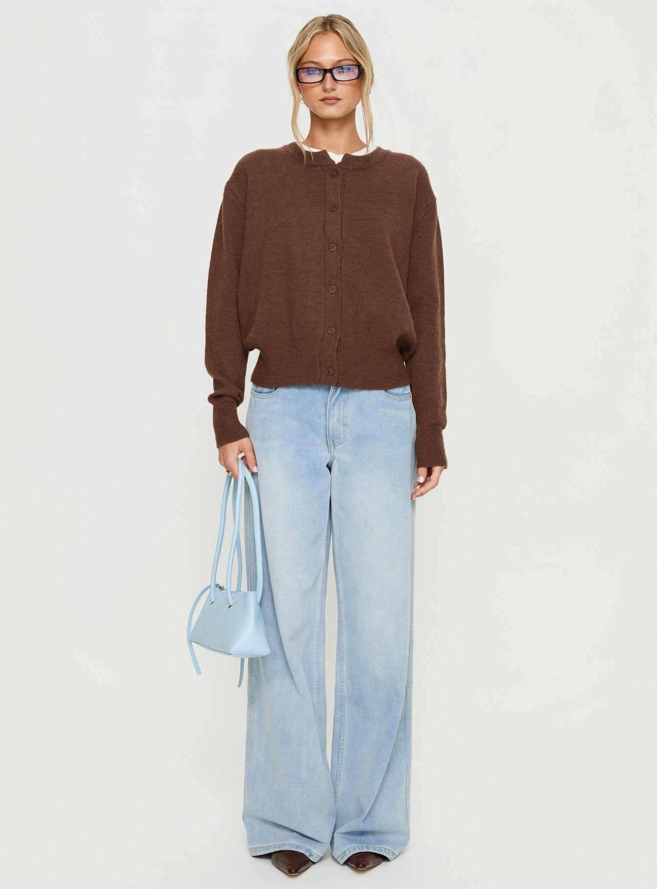 Melancholia Cardigan Chocolate women's sweater by Ellevoria