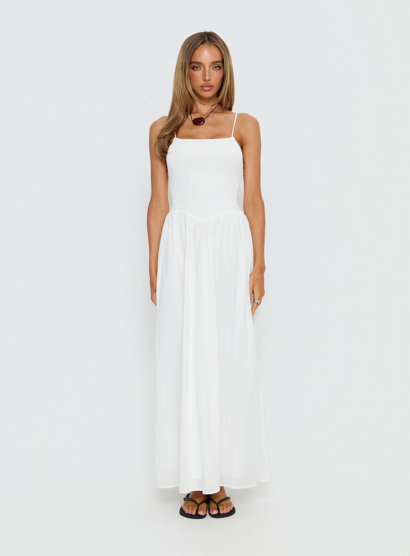 Carys Maxi Dress White - women's maxi dress by Ellevoria - view 7