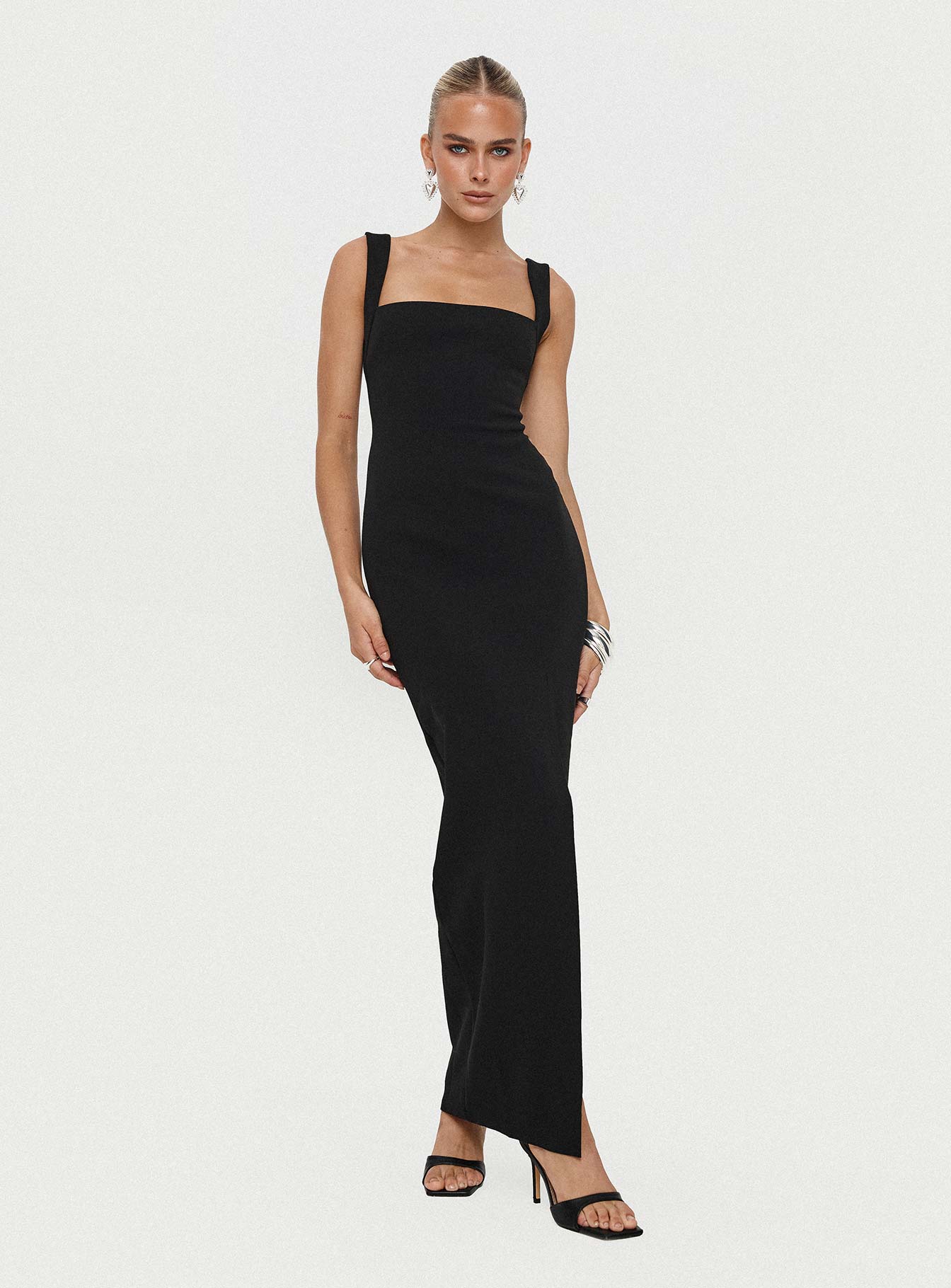 Bombshell Maxi Dress Black - women's maxi dress by Ellevoria - view 8