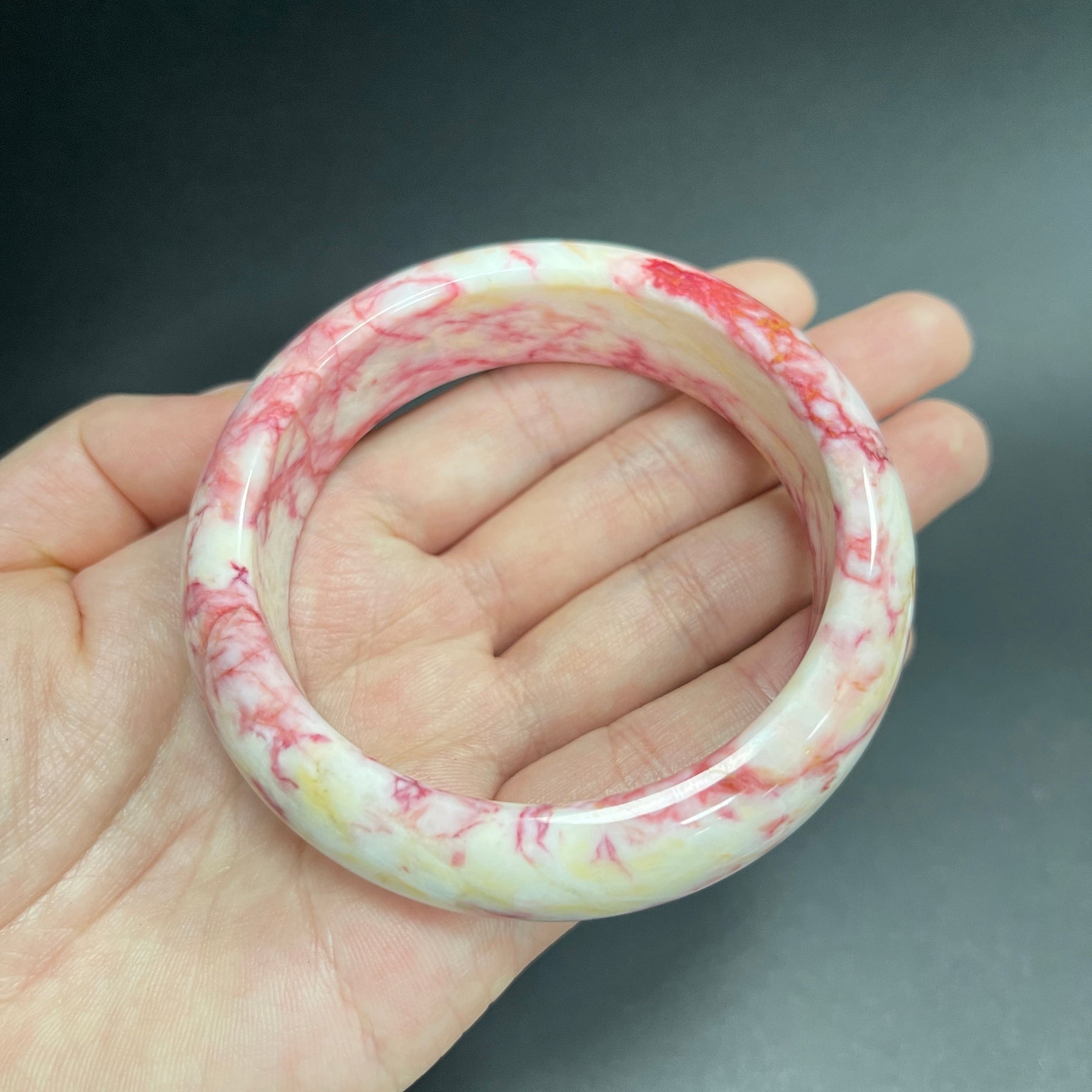 Cinnabar Crystal Raw Stone Bangle