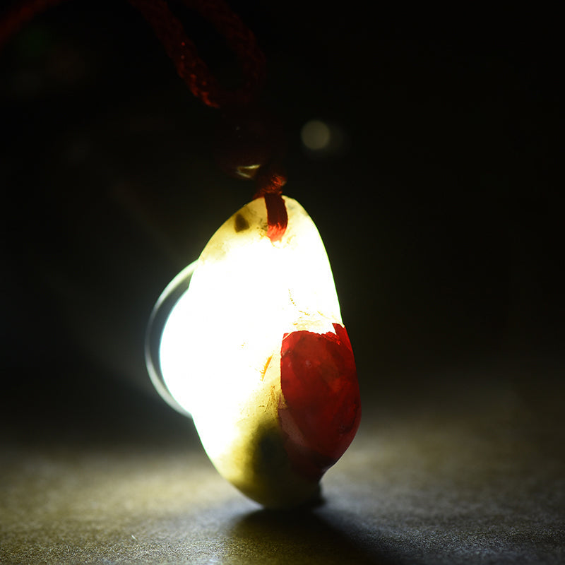 Natural Cinnabar Stone Pendant