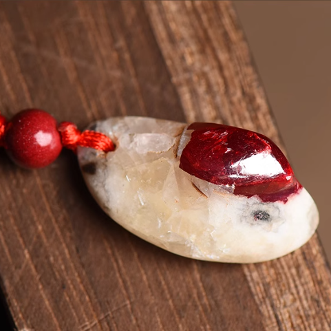 Natural Cinnabar Stone Pendant