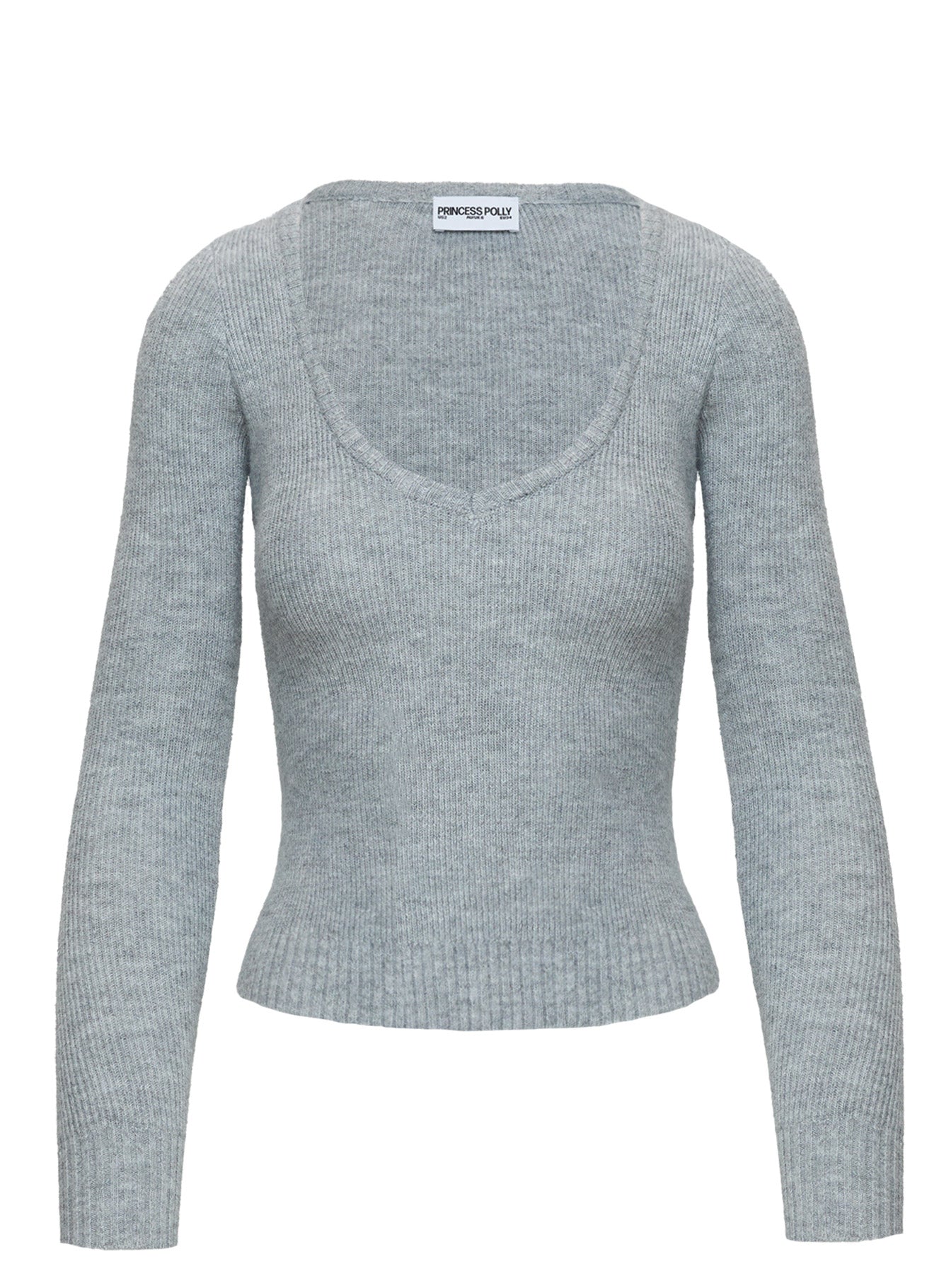 Elayna Sweater Grey Marle women's sweater by Ellevoria