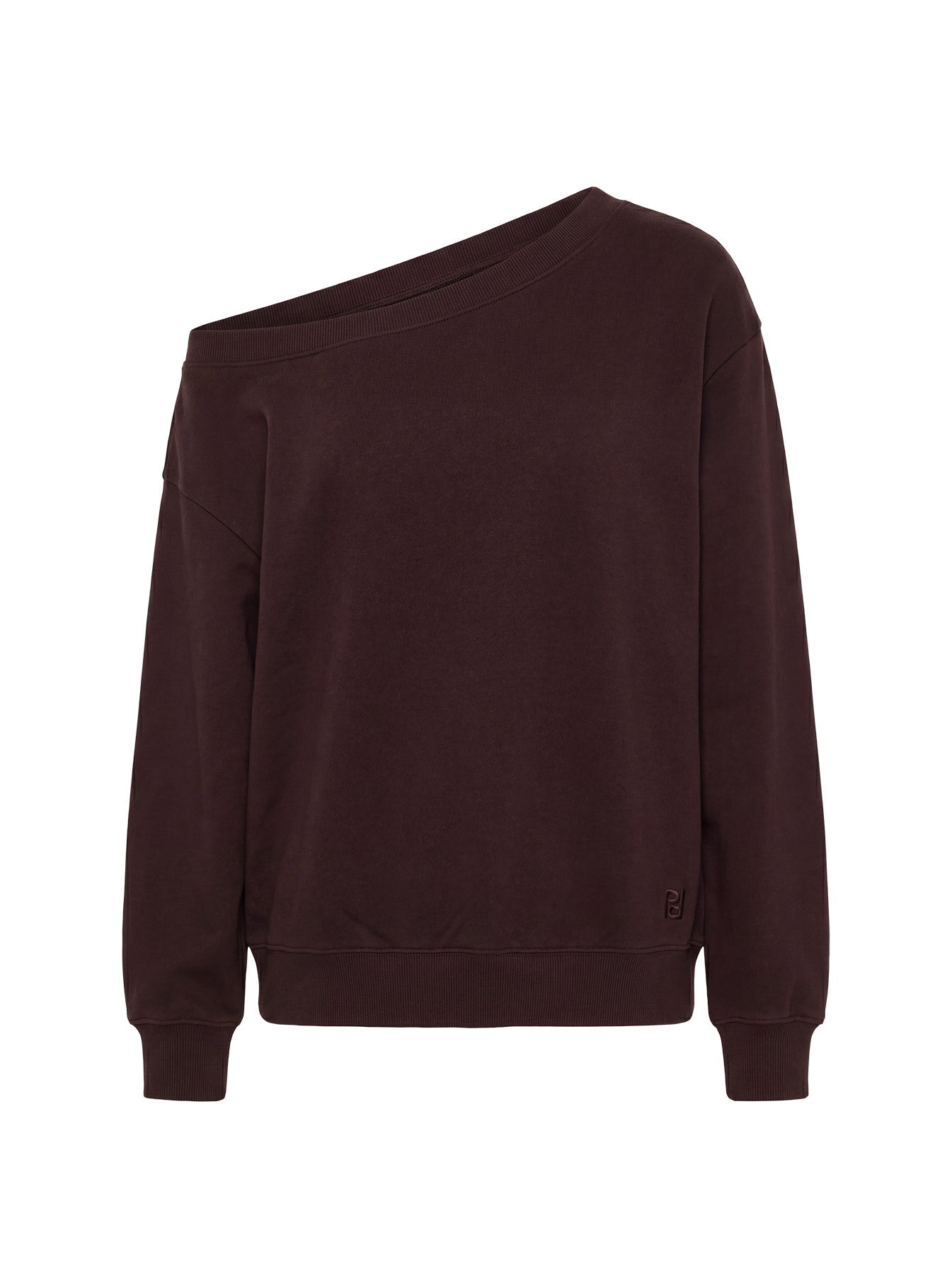 Wellness Off The Shoulder Jumper Brown women's sweater by Ellevoria