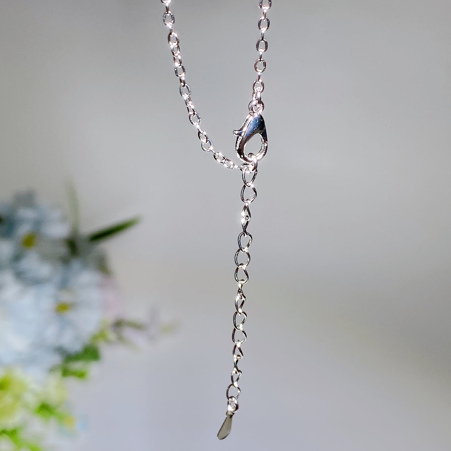 Copper Silver Plated Crack Smoky Quartz Necklace