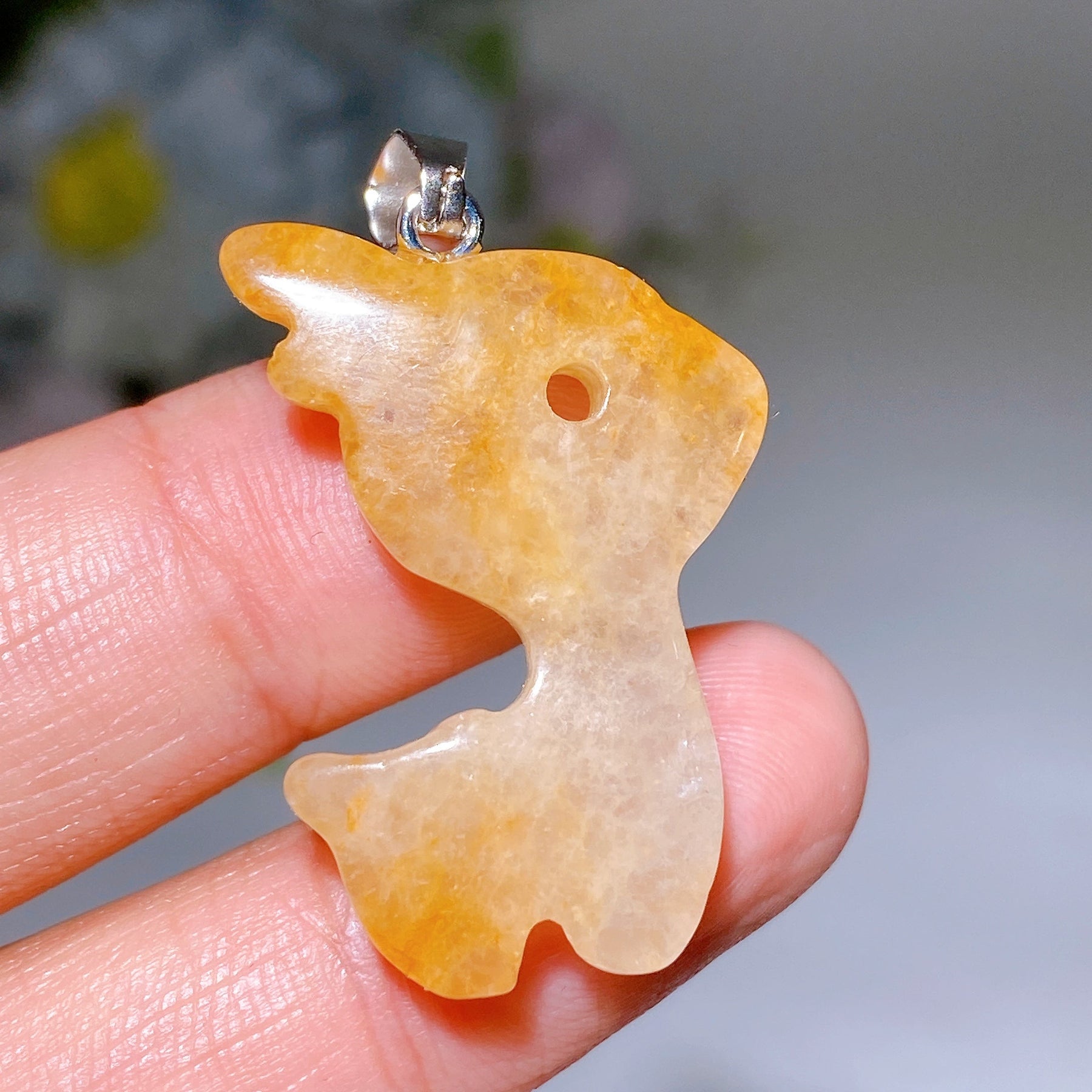 1.2" Crystal Deer Pendant