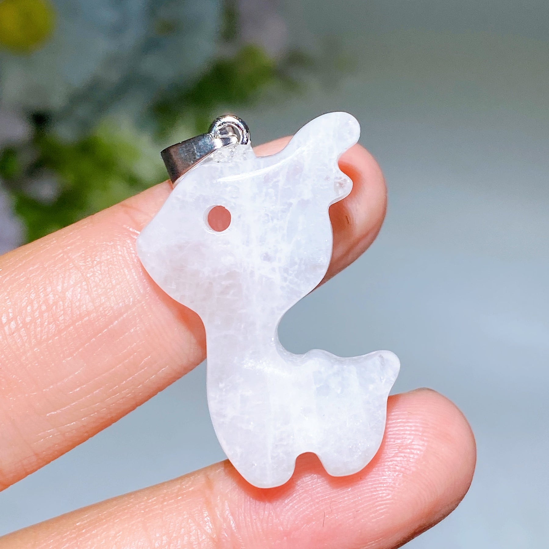 1.2" Crystal Deer Pendant