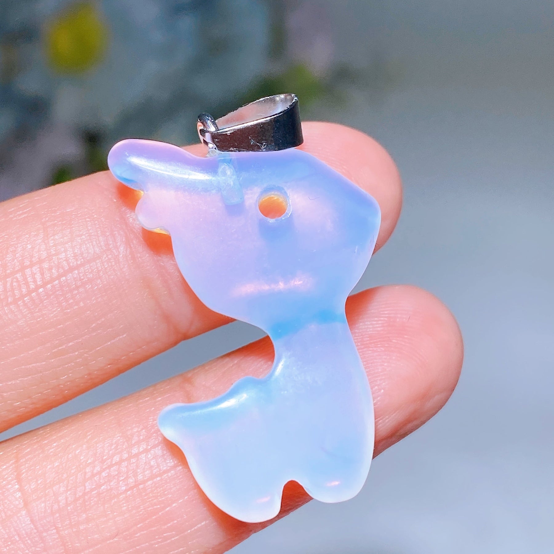 1.2" Crystal Deer Pendant