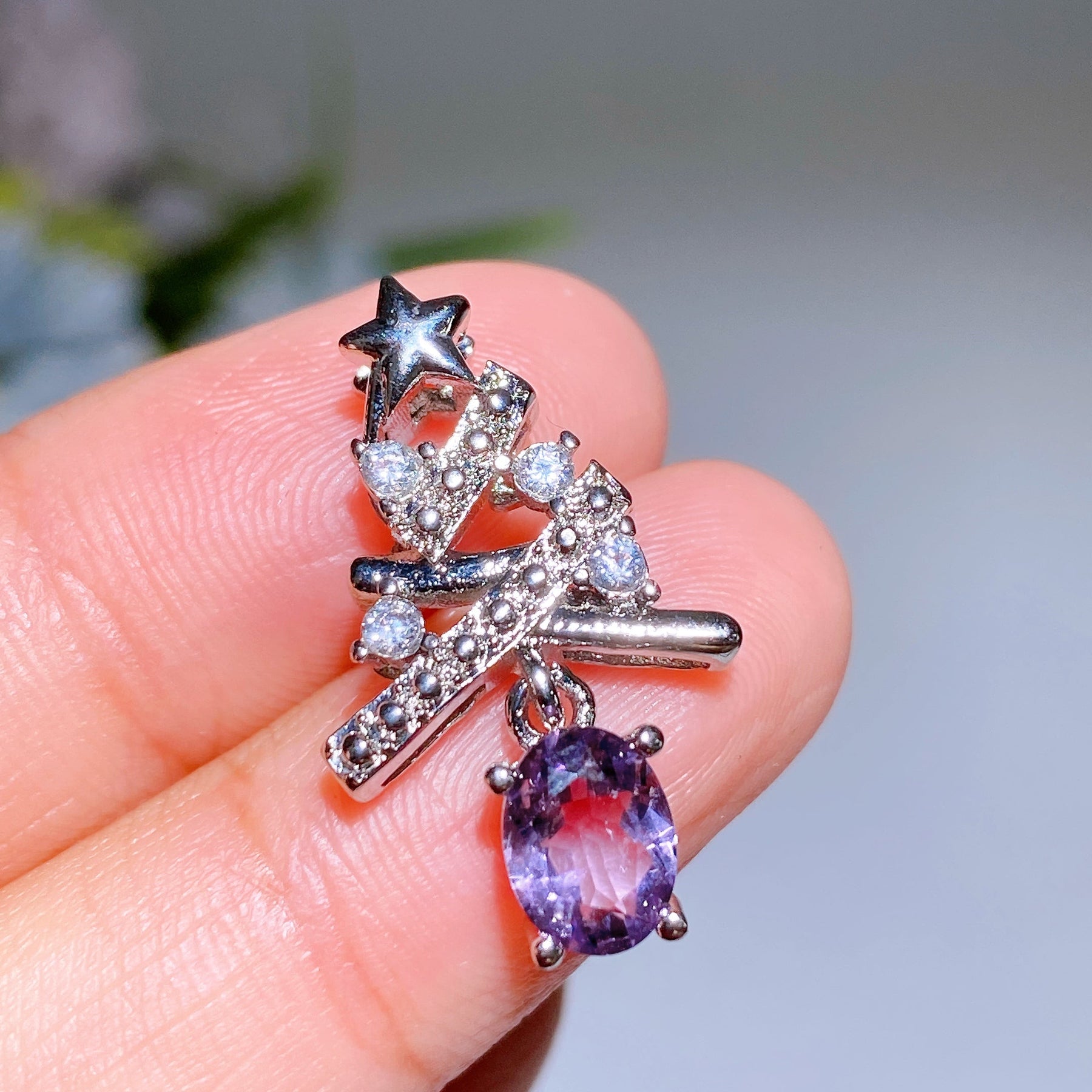 Copper Silver Plated Pendant
