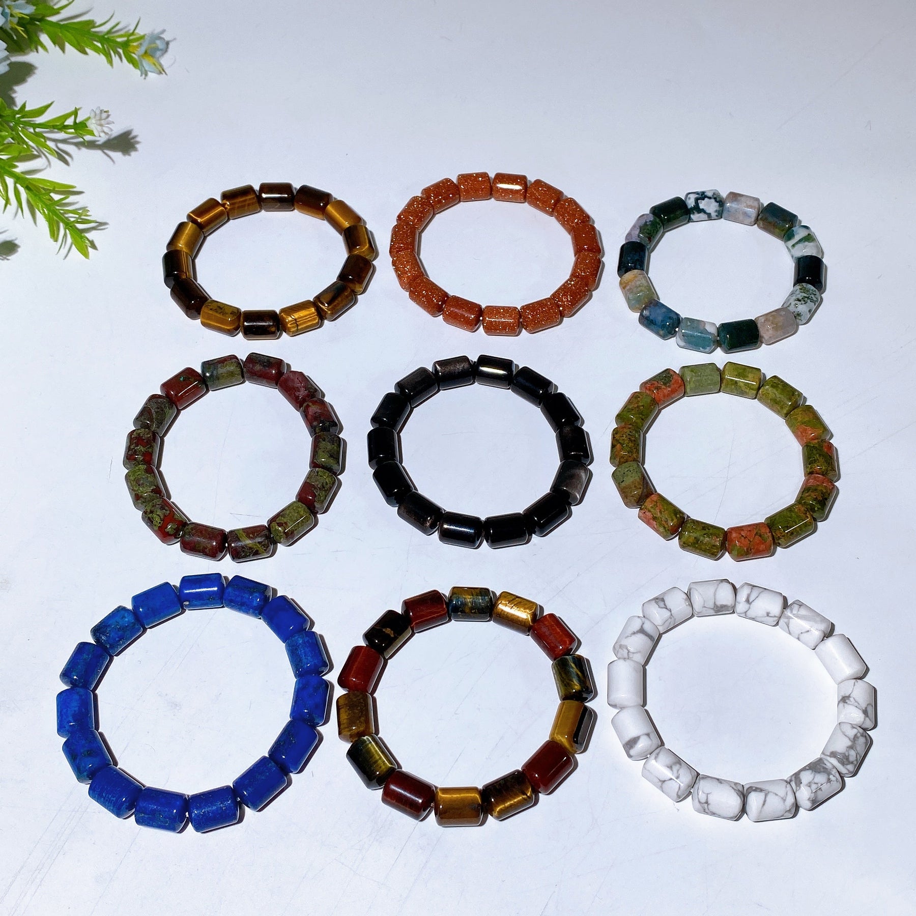 13mm Crystal Barrel Beads Bracelet