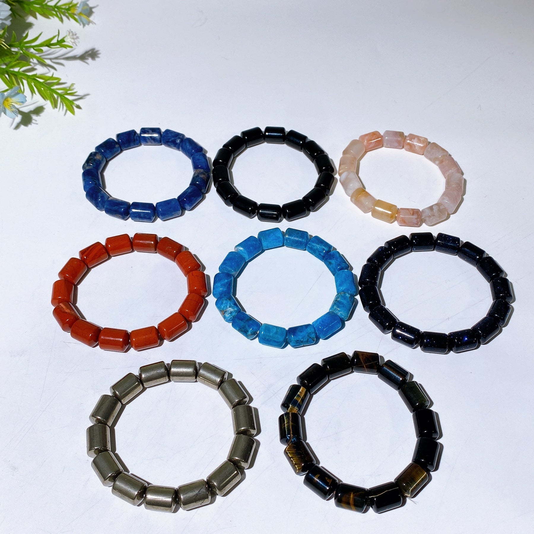13mm Crystal Barrel Beads Bracelet