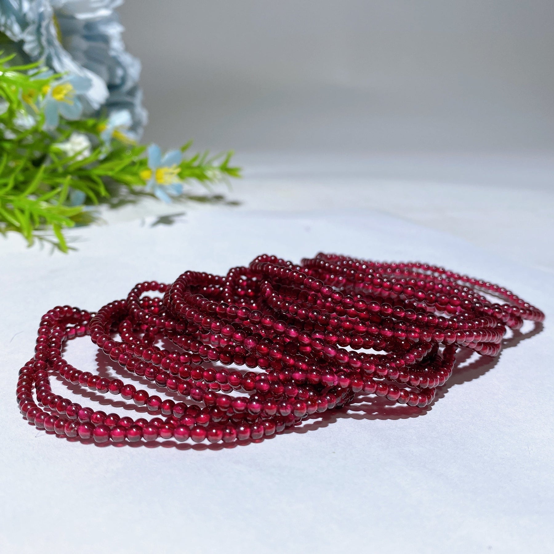 3mm Garnet Bracelet