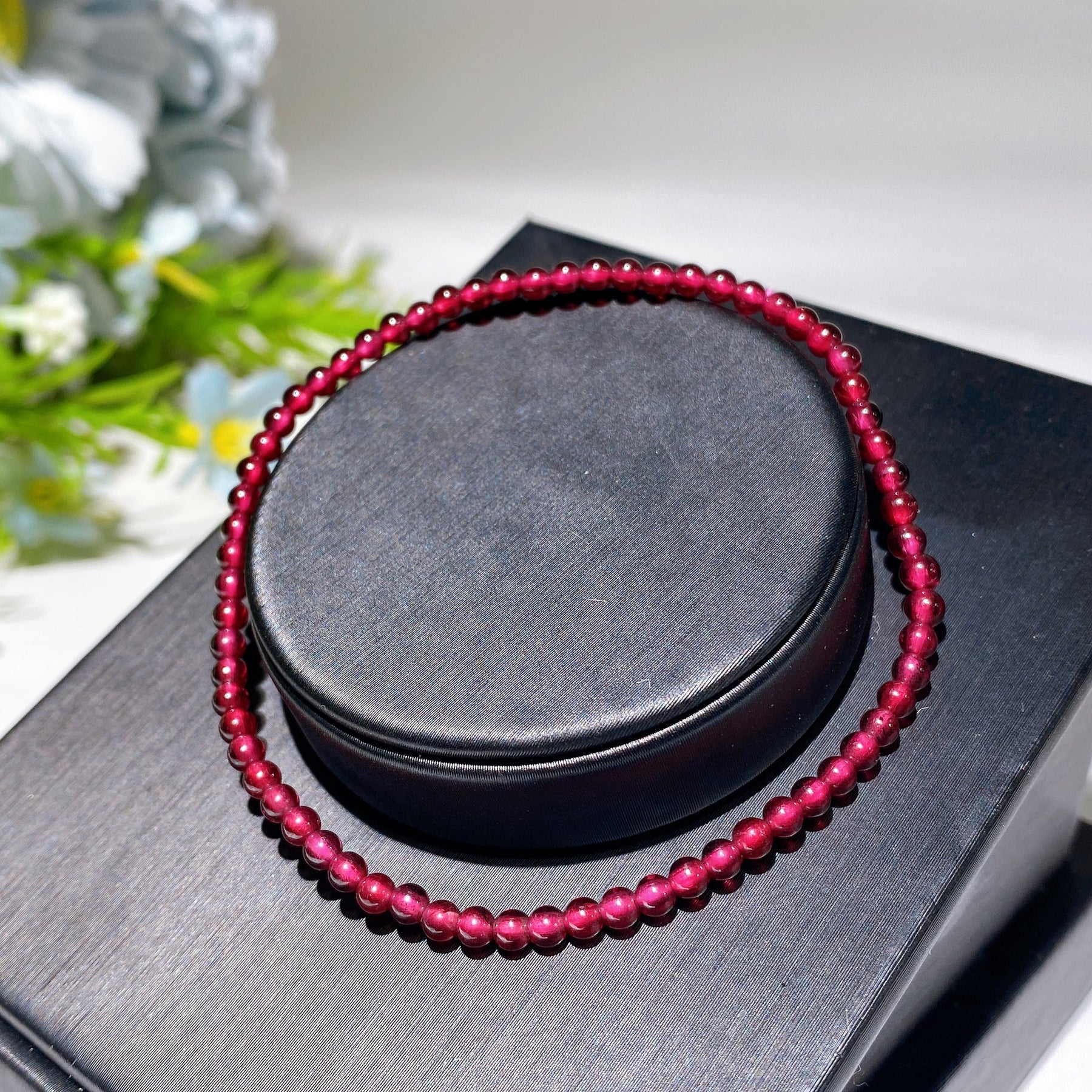 3mm Garnet Bracelet