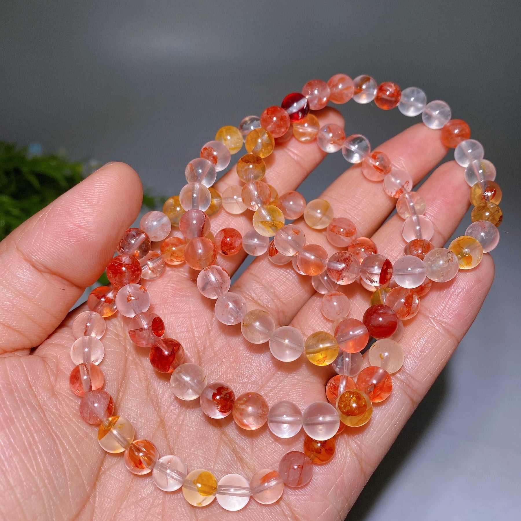 8mm Fire Quartz Bracelet