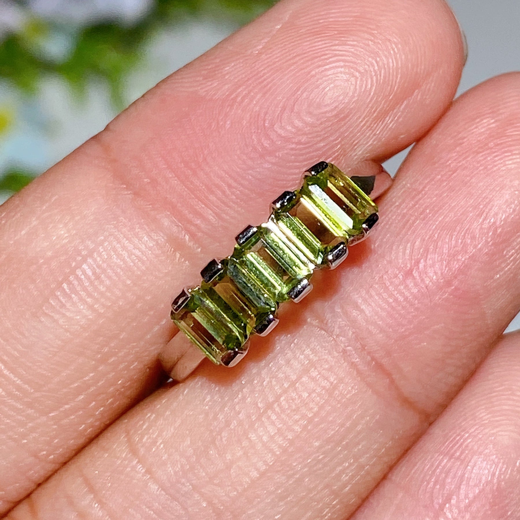 Sterling Silver Peridot Ring