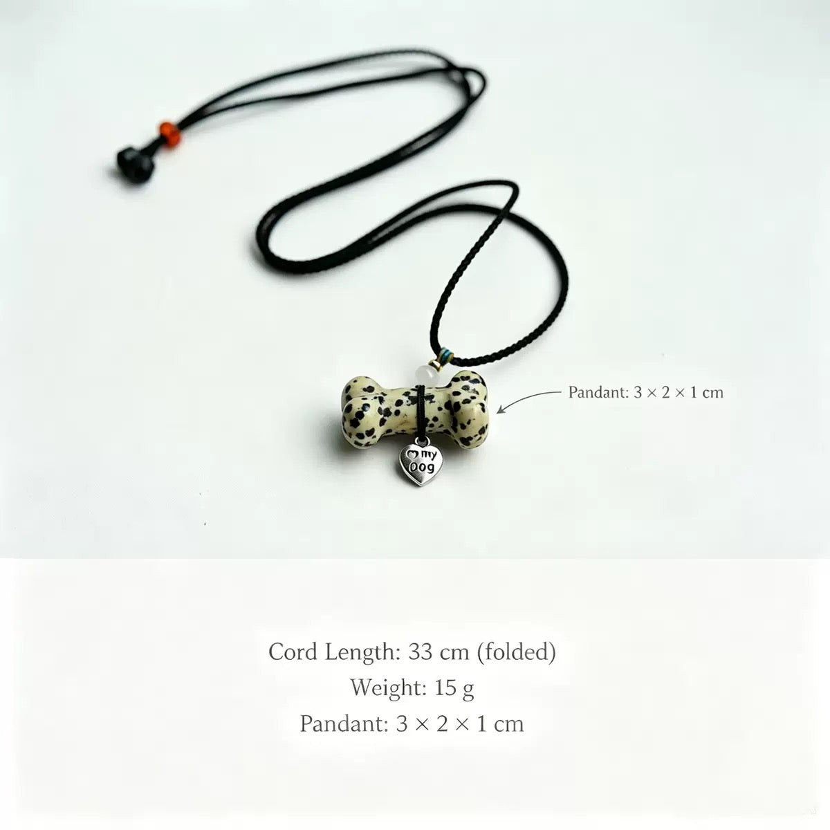 Natural Crystal Pet Memorial Necklace