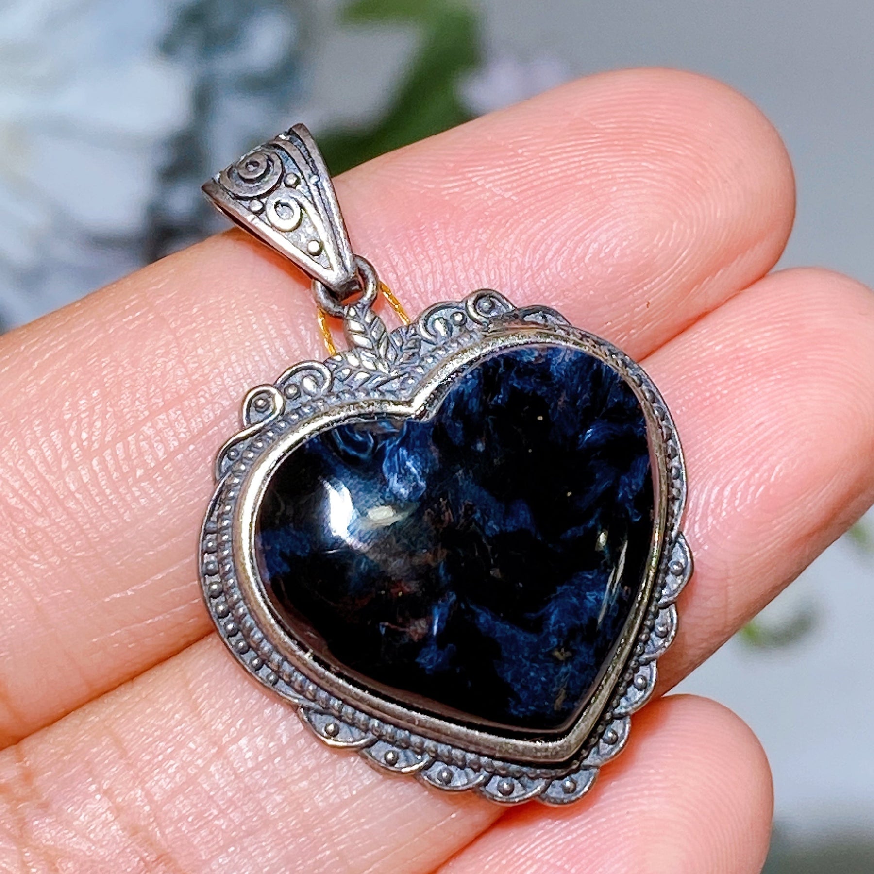 Unique Sterling Silver Crystal Pendant