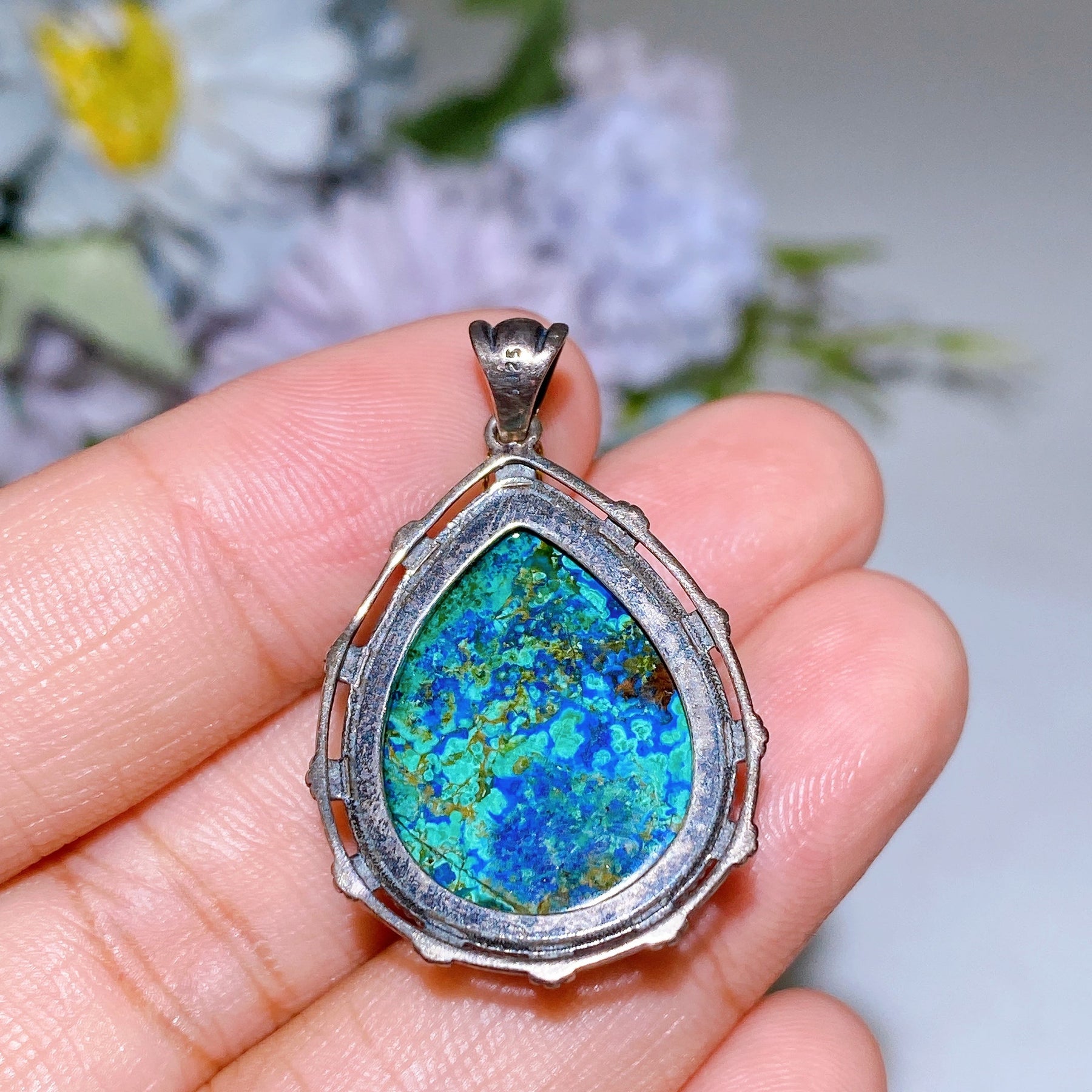 Unique Sterling Silver Crystal Pendant