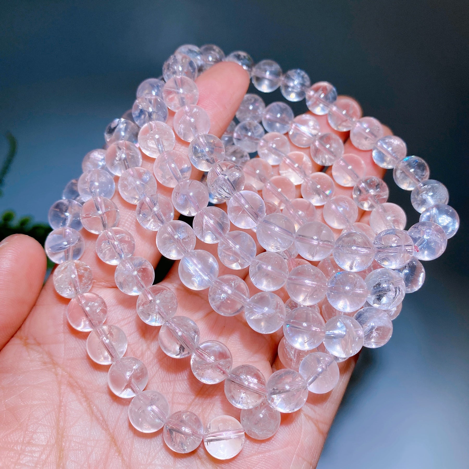 8mm Light Pink Azetulite Bracelet
