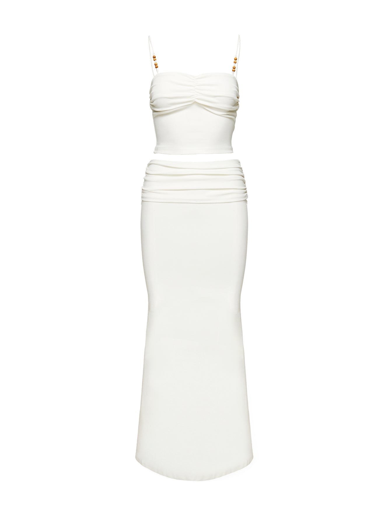Make Believe Set Cream women's skirt set by Ellevoria