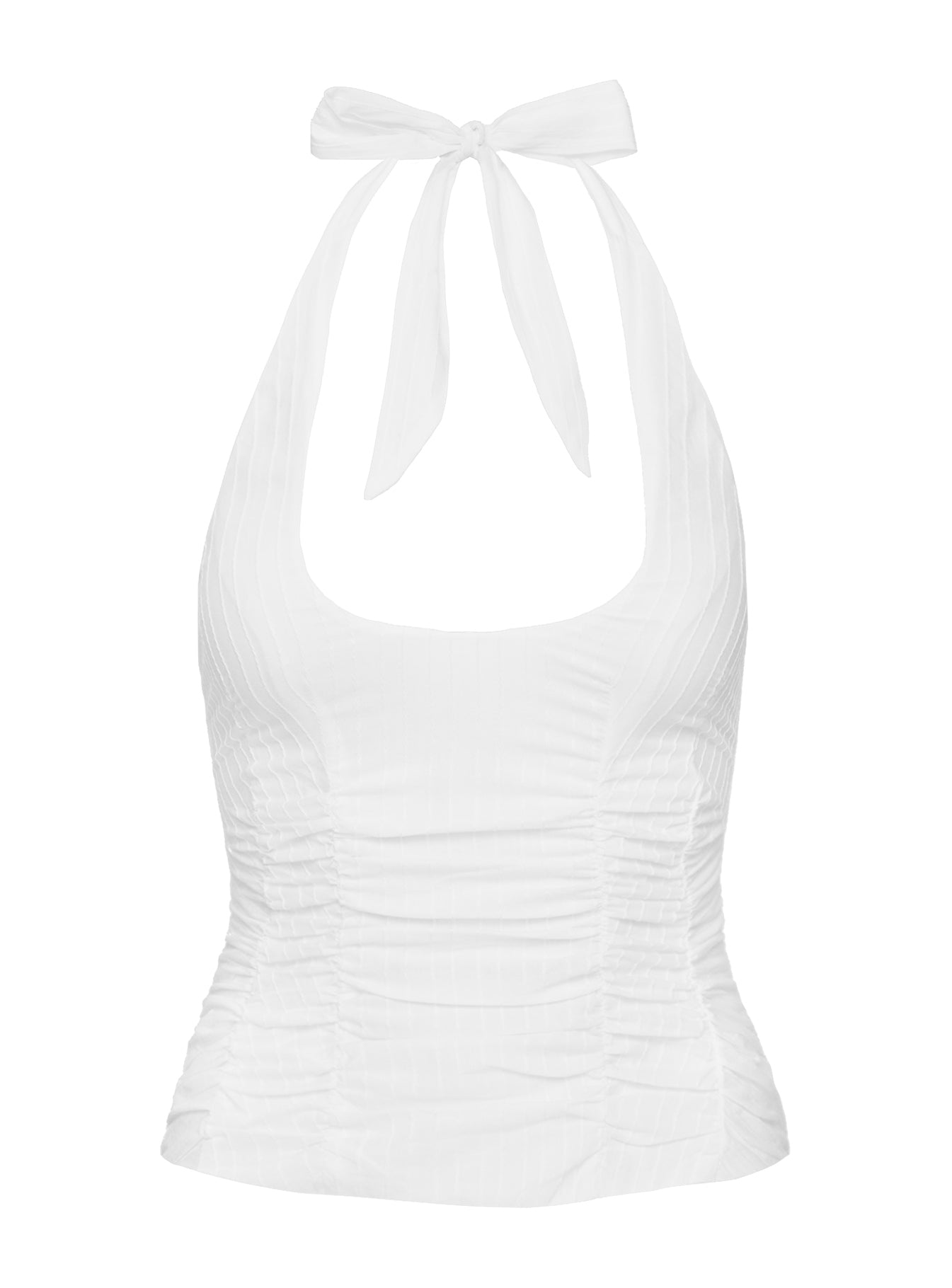Nataliya Halter Top White - women's top by Ellevoria - view 5