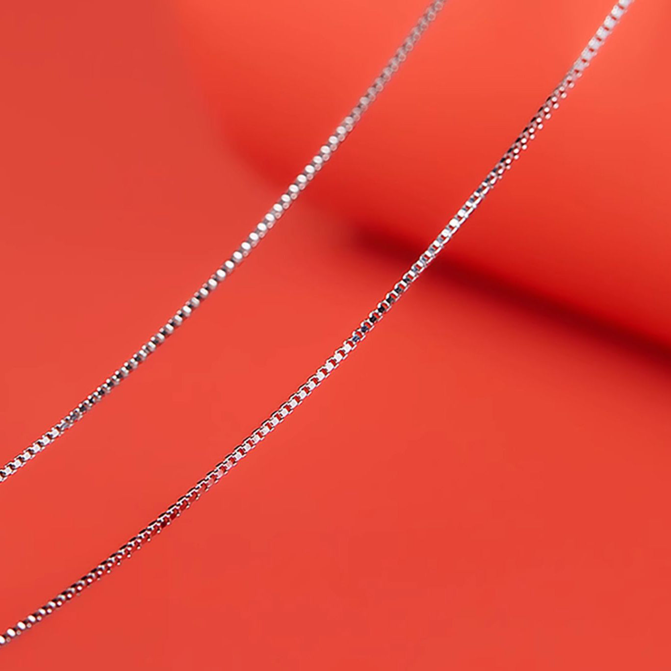 Minimalist Cinnabar Bead Silver Necklace