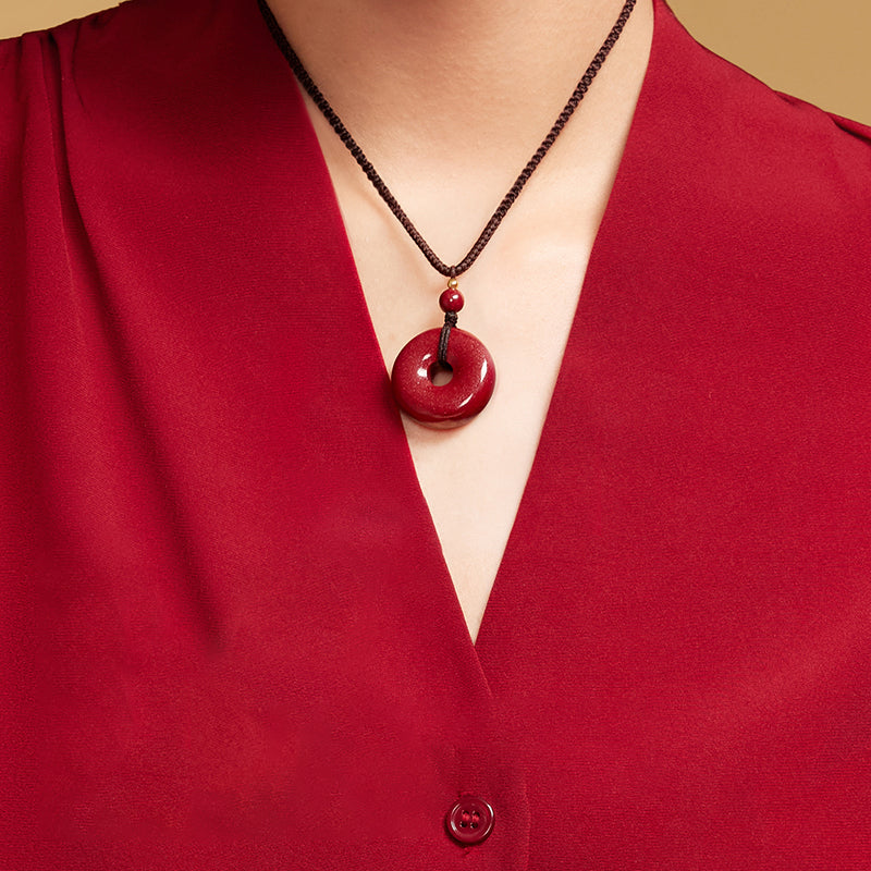 Cinnabar Guardian Vortex Pendant