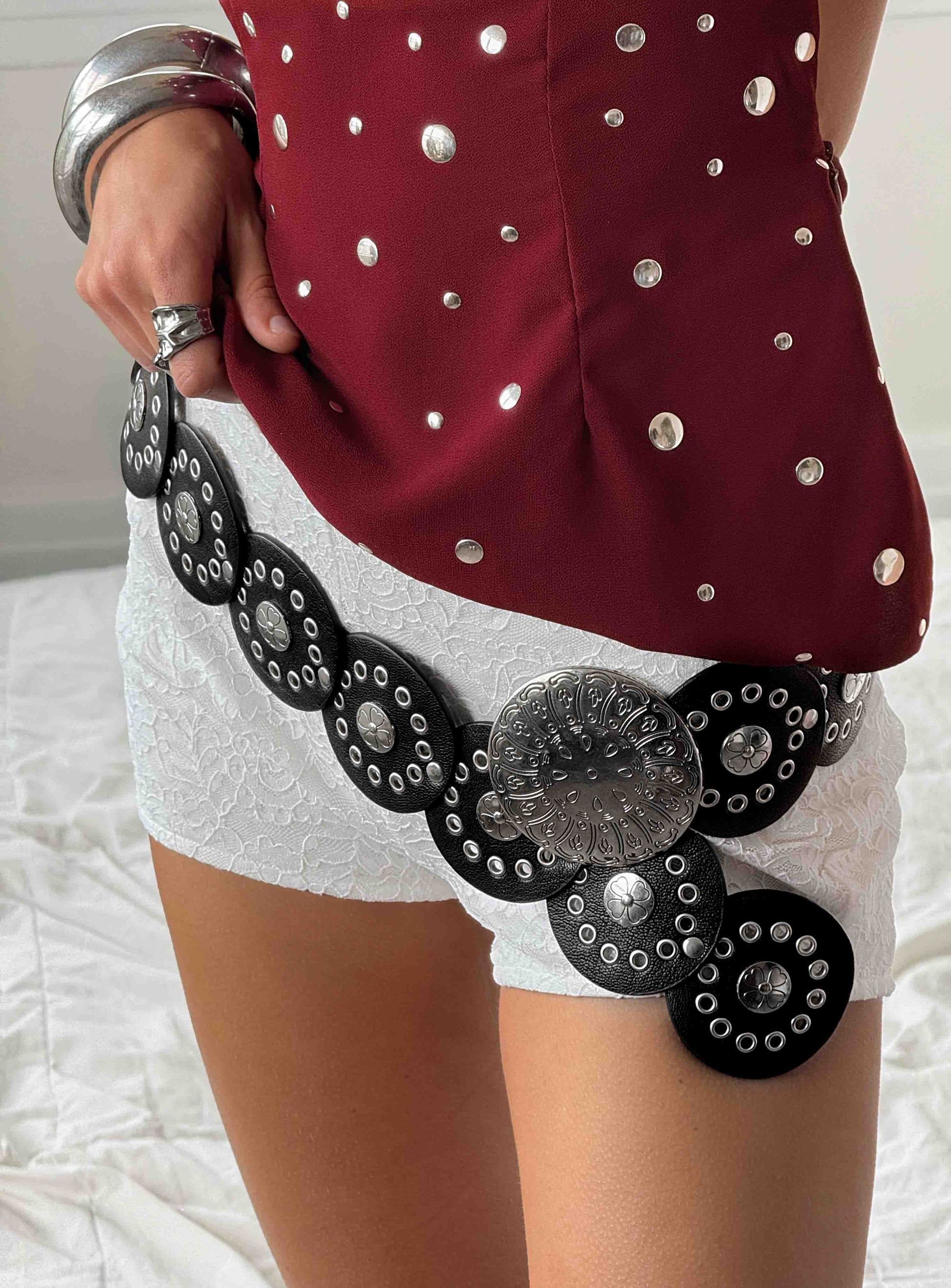 Karelle Belt Black women's belt by Ellevoria