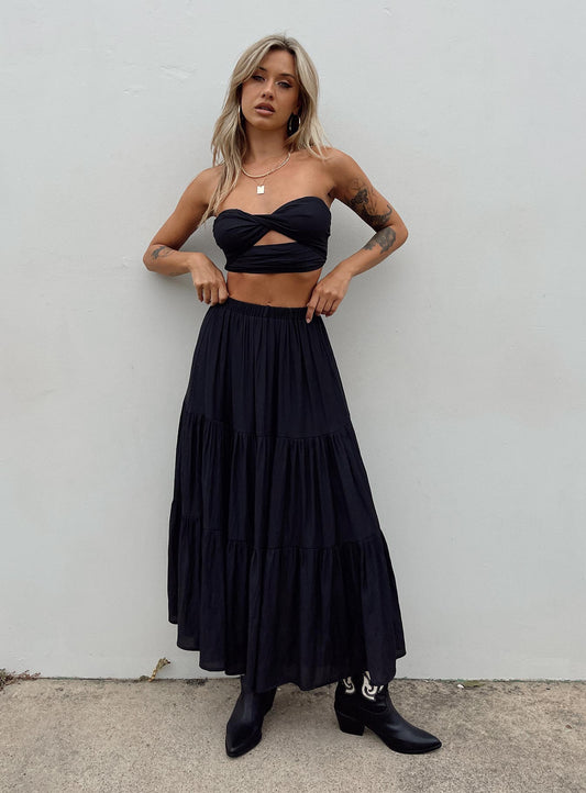 Allie Set Black women's skirt set by Ellevoria