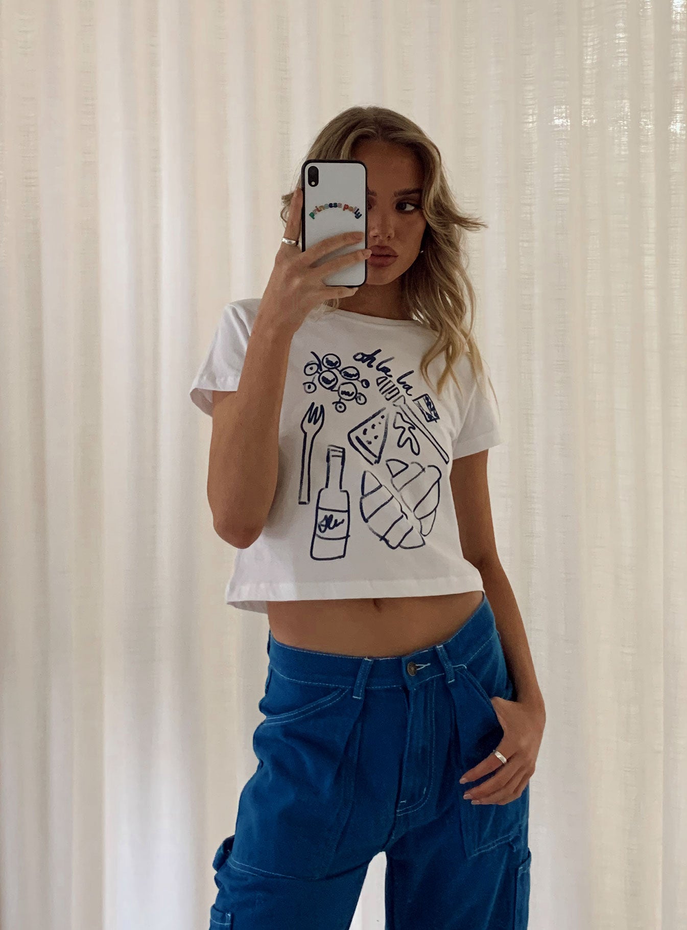 Continental Breakfast Tee White - women's top by Ellevoria - view 6