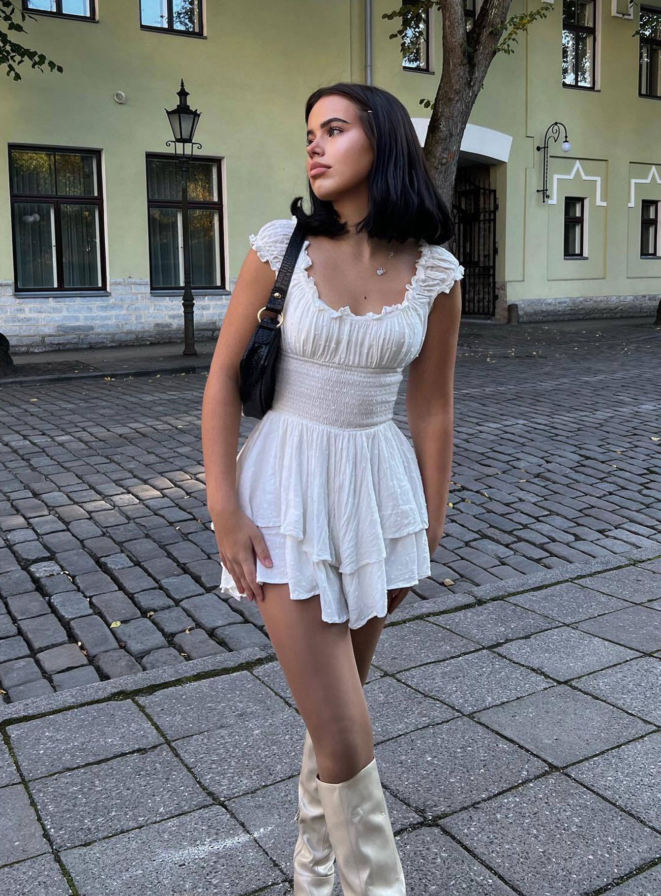 The Love Galore Romper White - women's fashion by Ellevoria - view 10