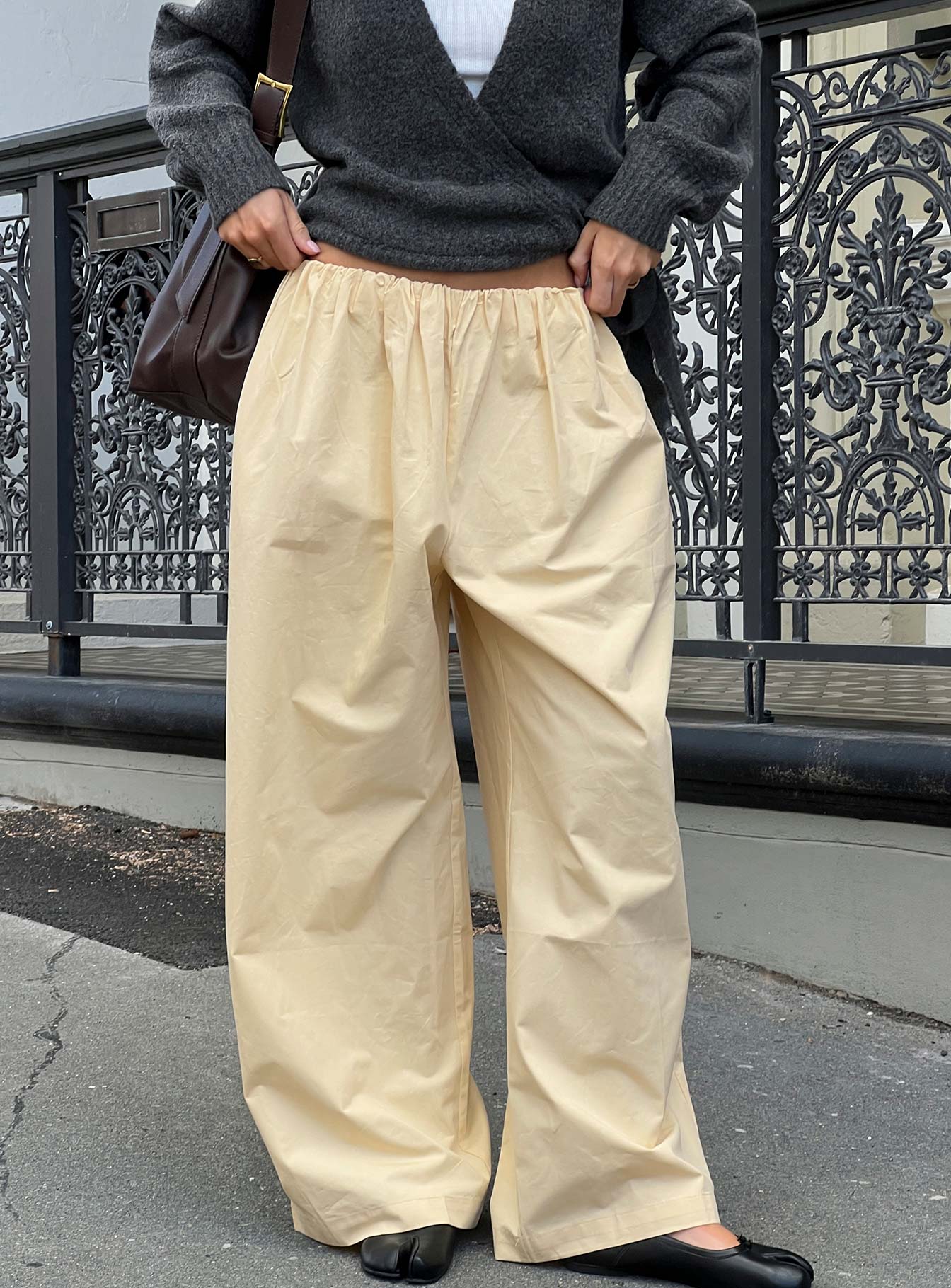 Tidekiss Pants Lemontini - loose fit women's bottoms by Ellevoria